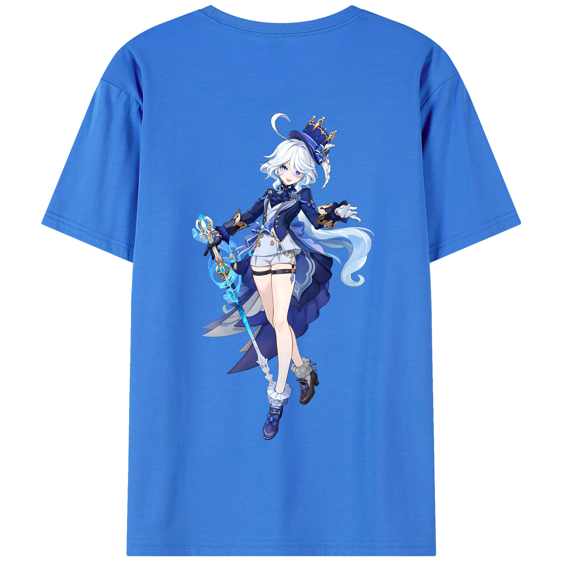 げんし神 フリーナ genshin Furina 綿100％半袖Tシャツ（背面プリント）