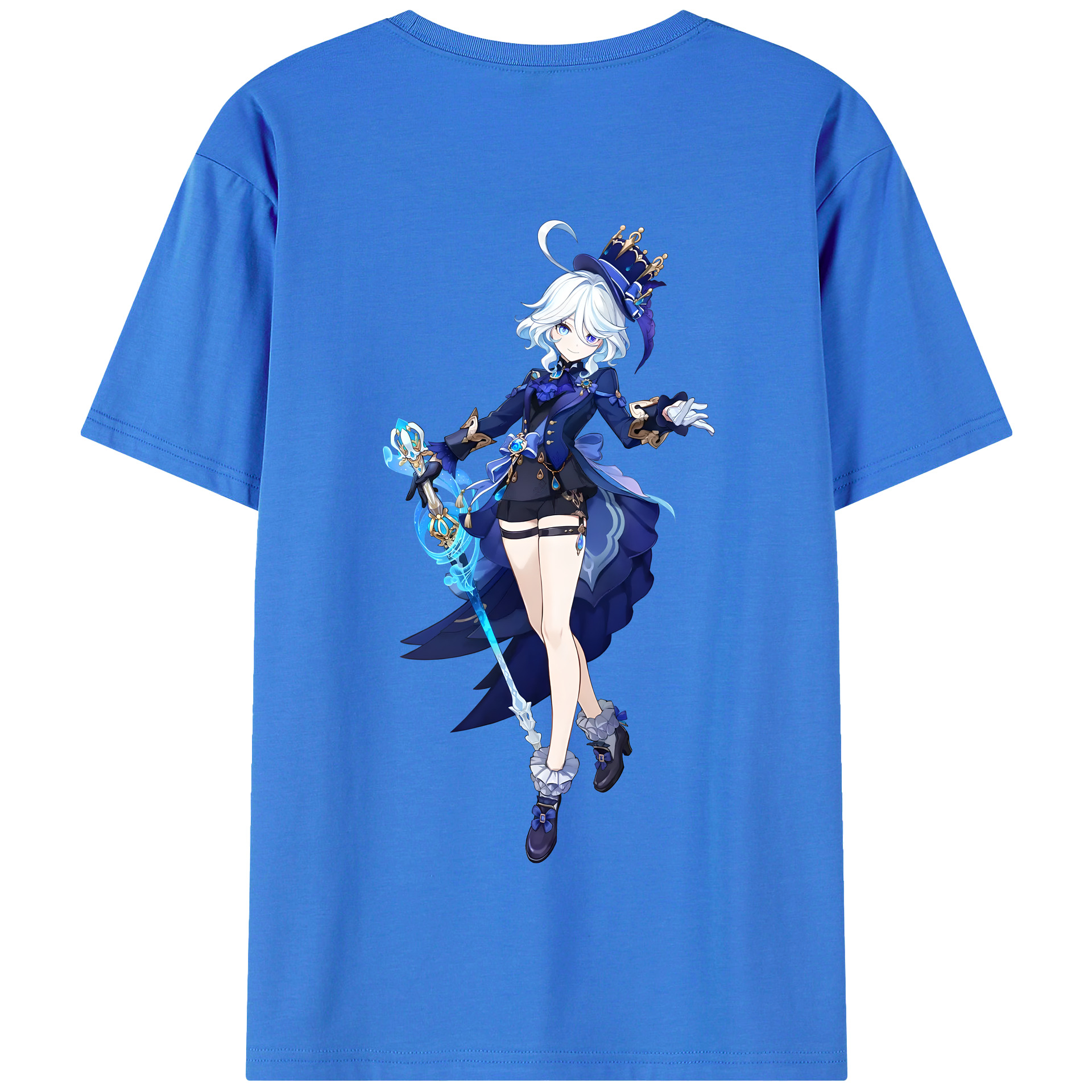 げんし神 フリーナ genshin Furina 綿100％半袖Tシャツ（背面プリント）