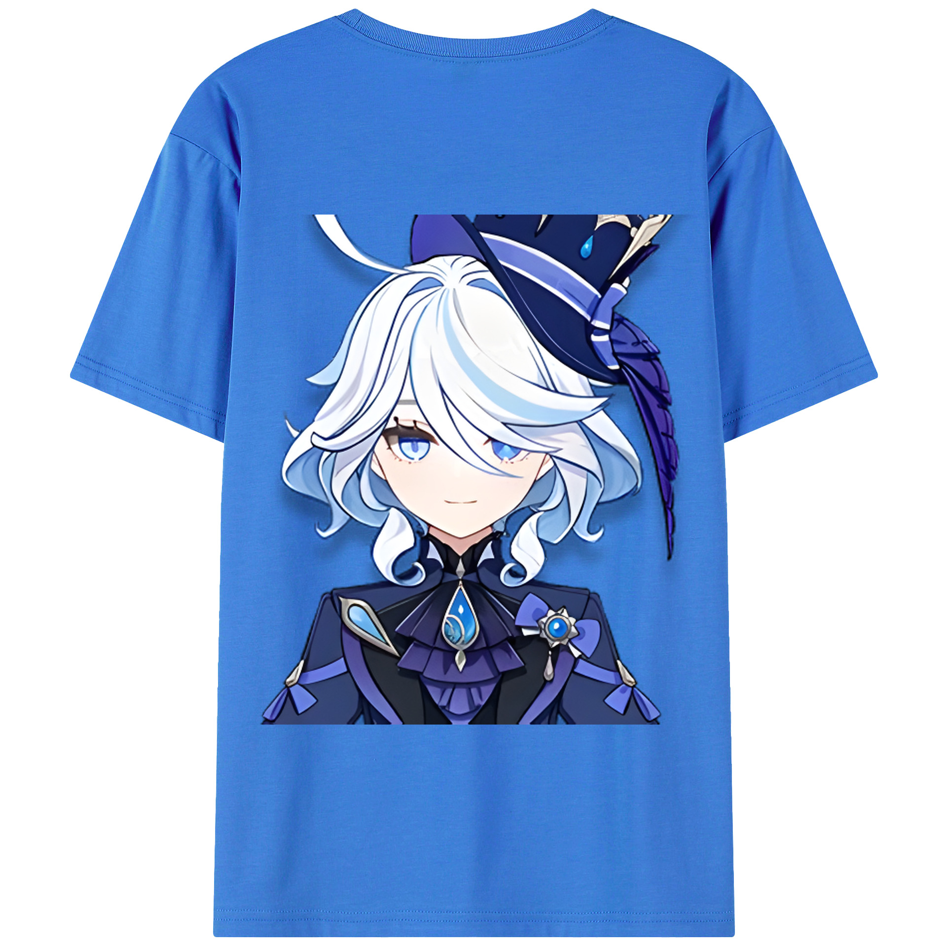 げんし神 フリーナ genshin Furina 綿100％半袖Tシャツ（背面プリント）