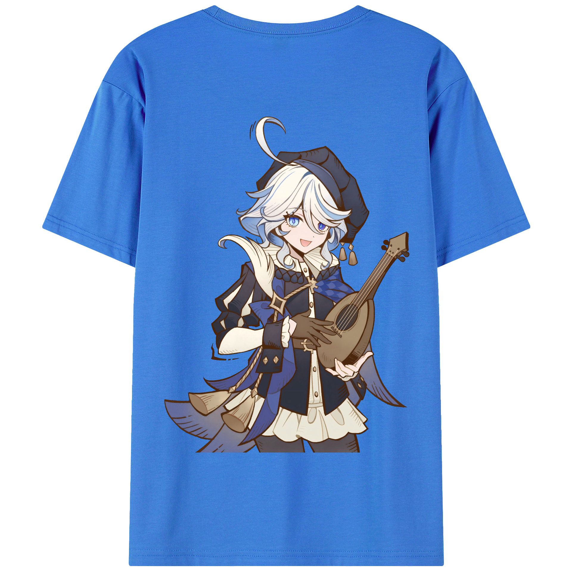 げんし神 フリーナ genshin Furina 綿100％半袖Tシャツ（背面プリント）