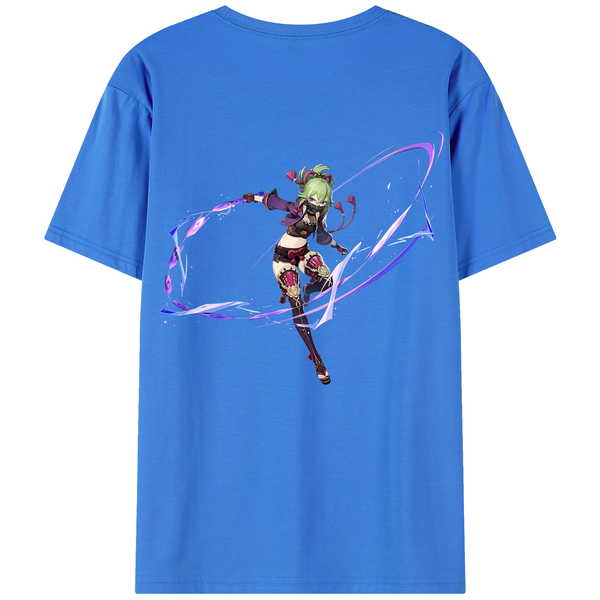 げんし神  久岐忍 くき しのぶ genshin Kuki Shinobu 綿100％半袖Tシャツ（背面プリント）