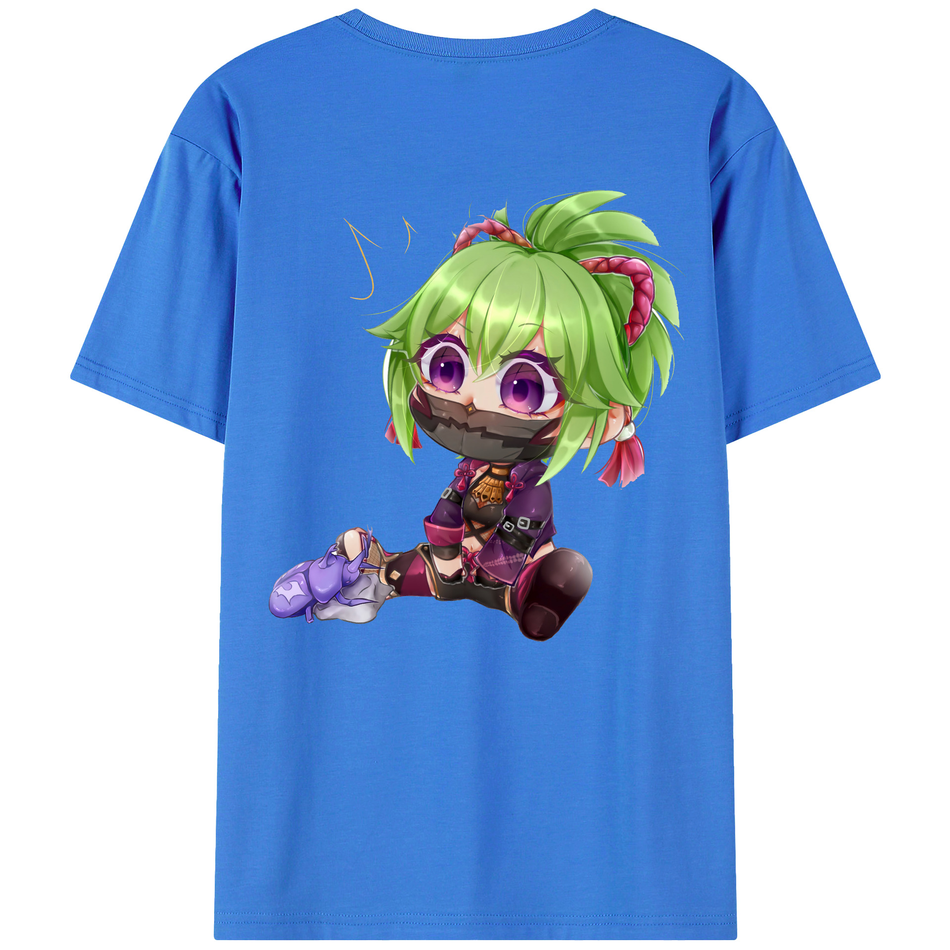 げんし神  久岐忍 くき しのぶ genshin Kuki Shinobu 綿100％半袖Tシャツ（背面プリント）