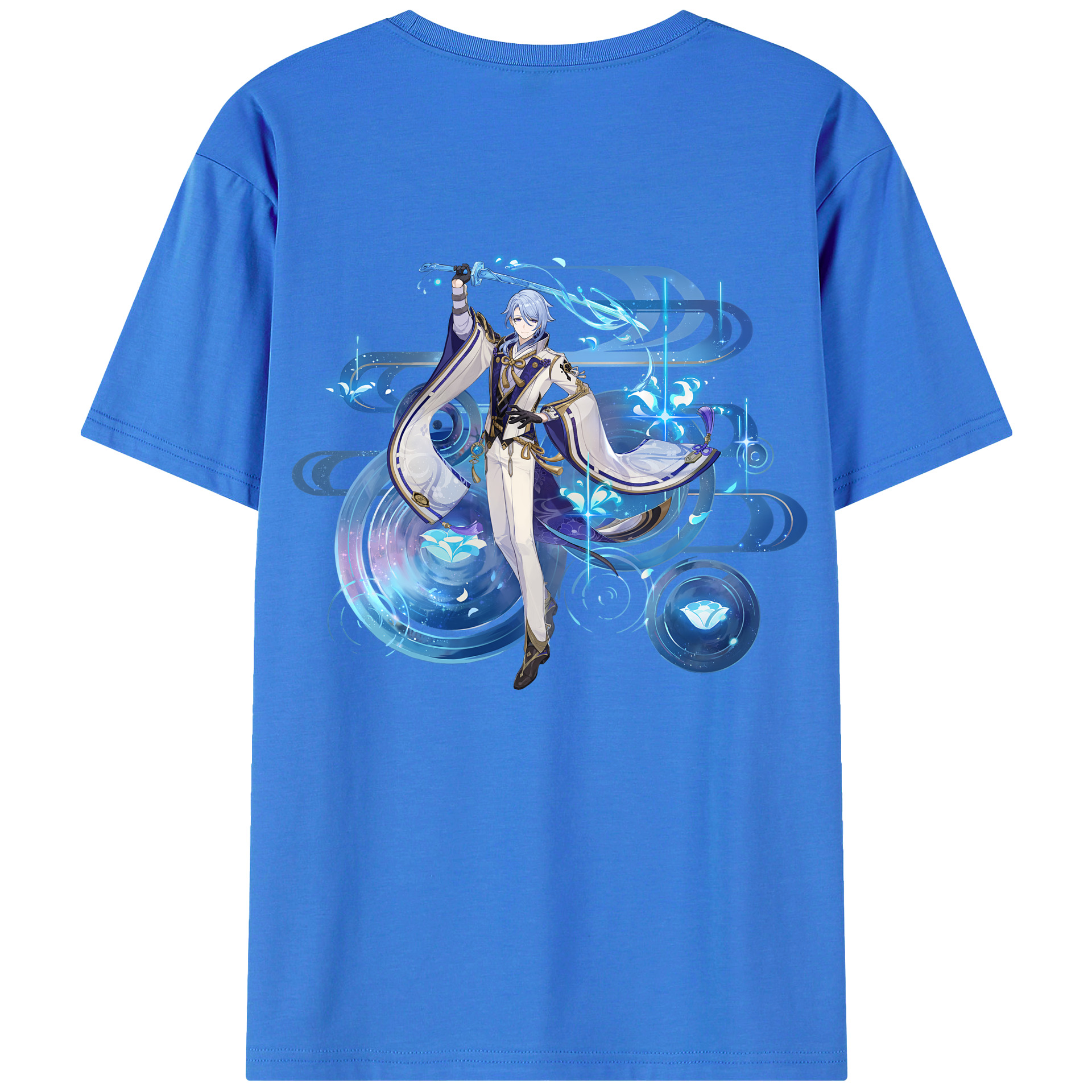 げんし神 神里綾人 かみさとあやと genshin Kamisato Ayato 綿100％半袖Tシャツ（背面プリント）