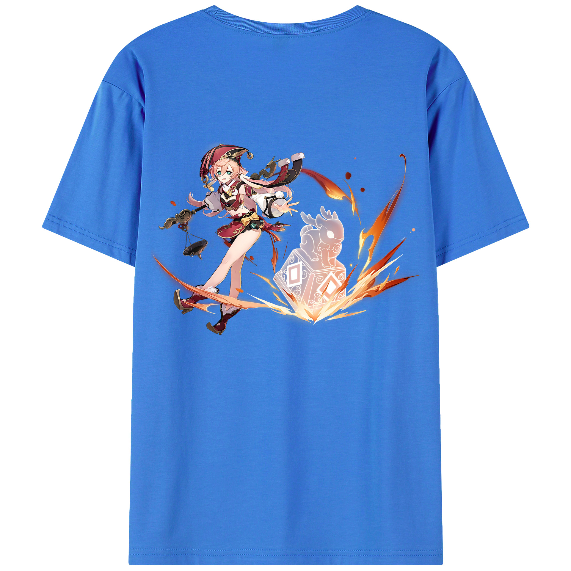 げんし神 ヤンフェイ genshin Yanfei 綿100％半袖Tシャツ（背面プリント）