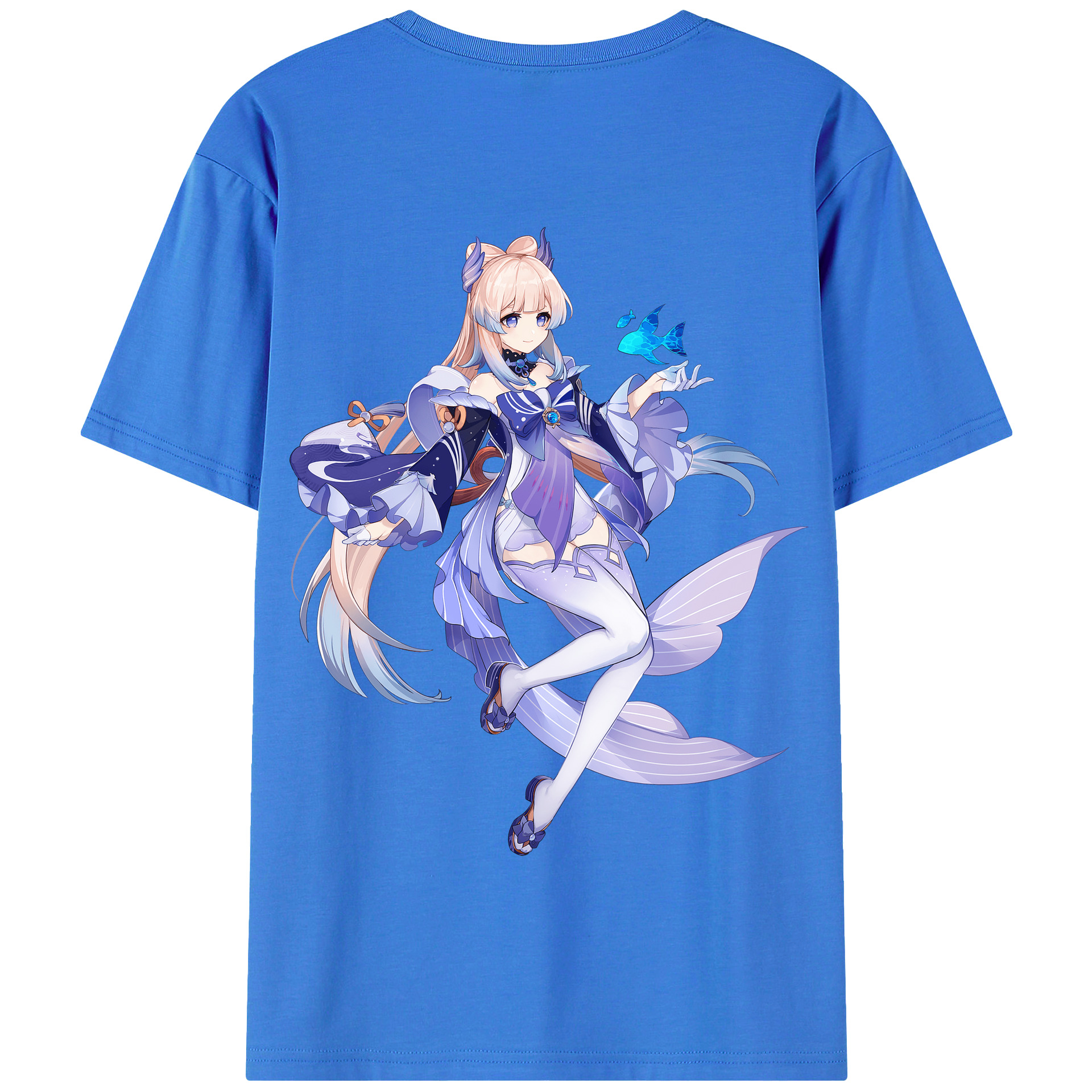 げんし神 珊瑚宮心海 サンゴノミヤ・ココミ genshin Sangonomiya Kokomi 綿100％半袖Tシャツ（背面プリント）