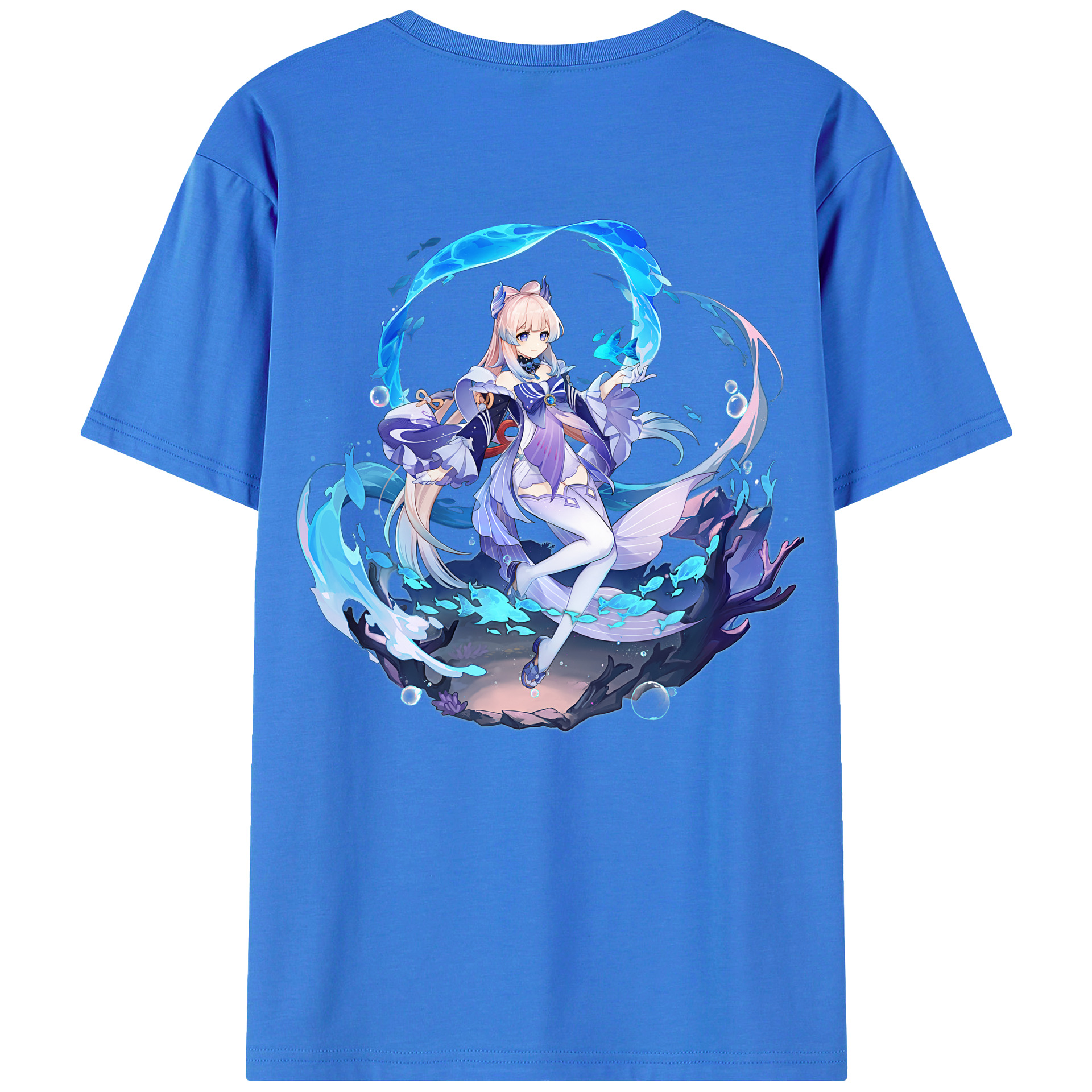げんし神 珊瑚宮心海 サンゴノミヤ・ココミ genshin Sangonomiya Kokomi 綿100％半袖Tシャツ（背面プリント）