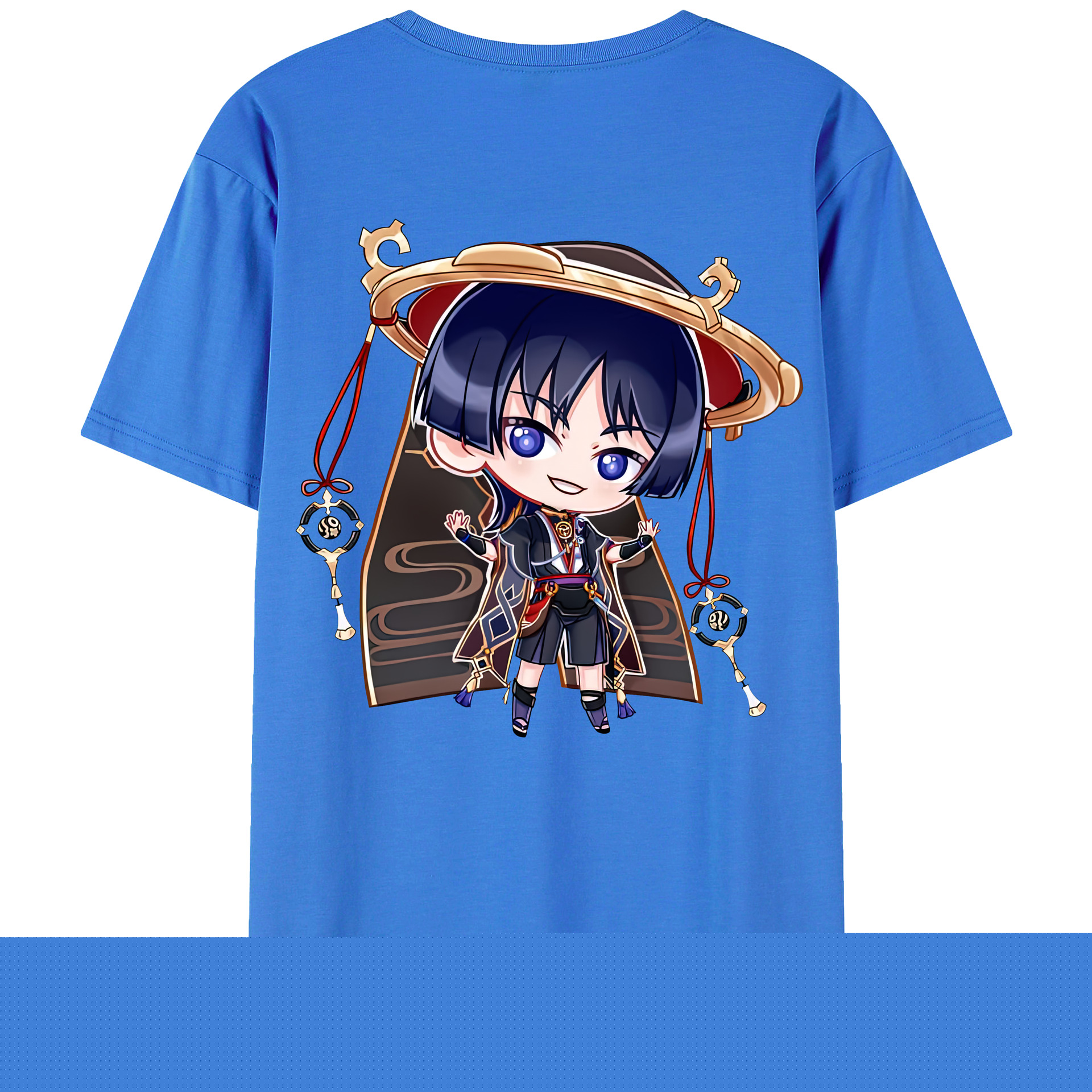 げんし神 さんペい genshin Sanpei 綿100％半袖Tシャツ（背面プリント）
