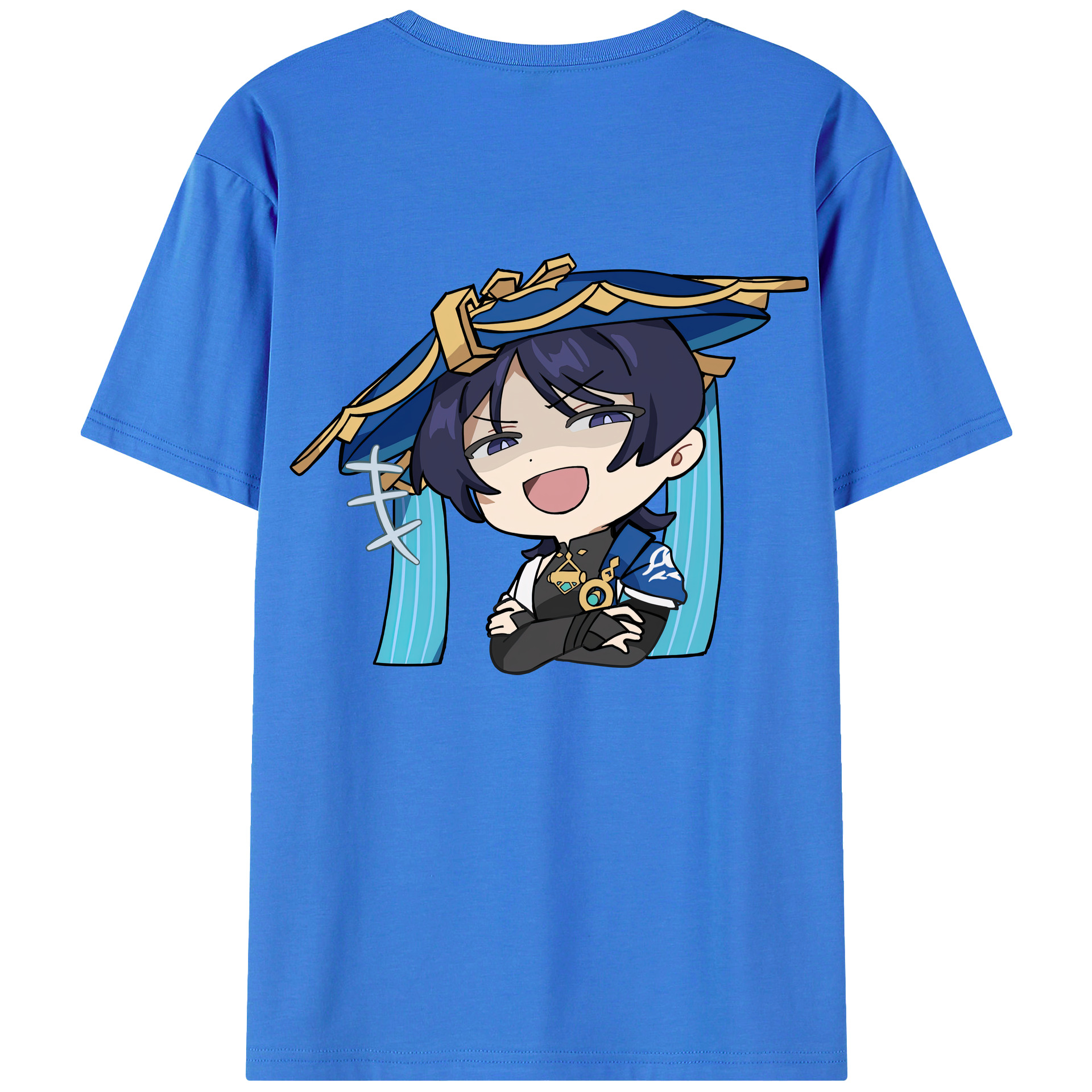 げんし神 さんペい genshin Sanpei 綿100％半袖Tシャツ（背面プリント）