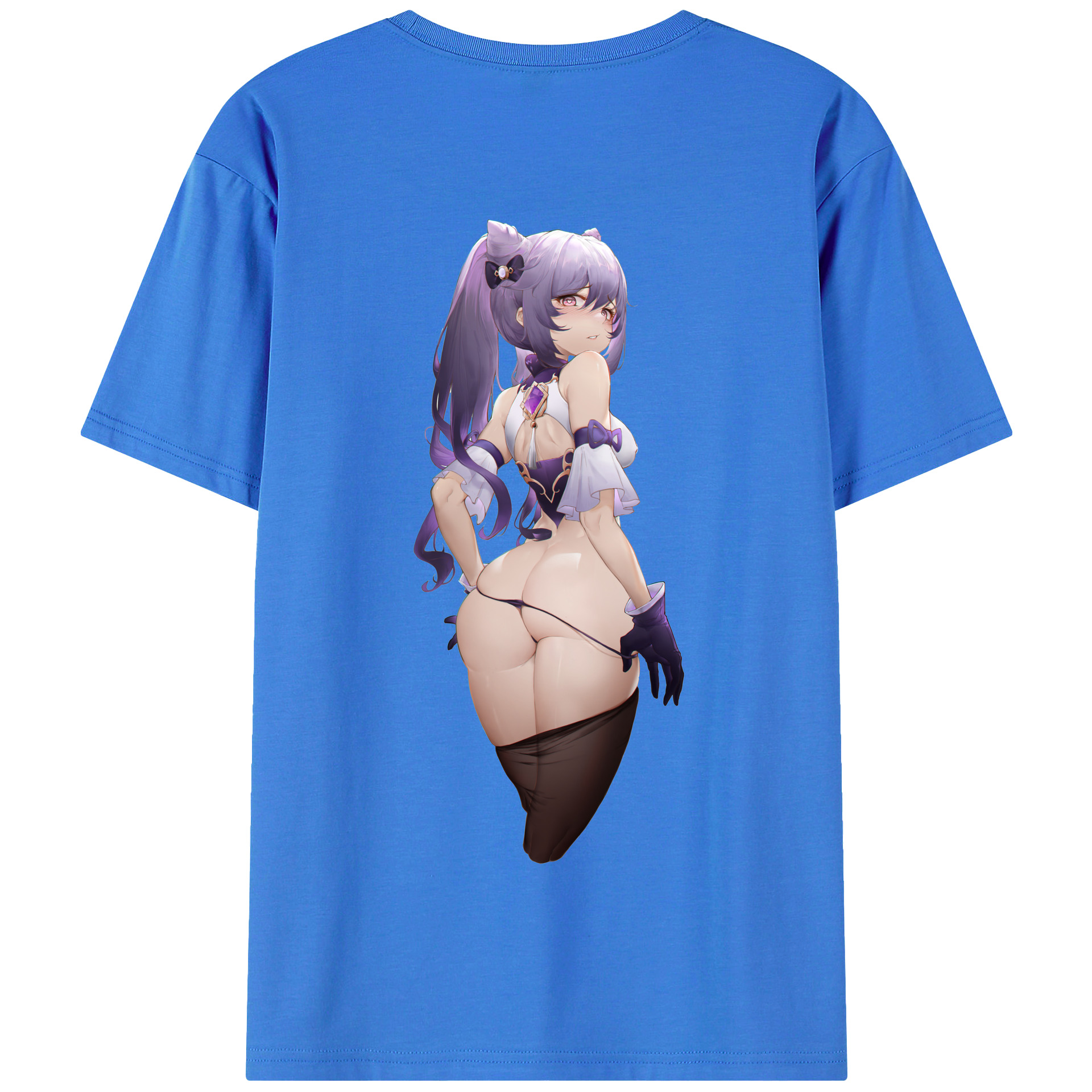 げんし神 刻晴 こくせい genshin Kokusei 綿100％半袖Tシャツ（背面プリント）