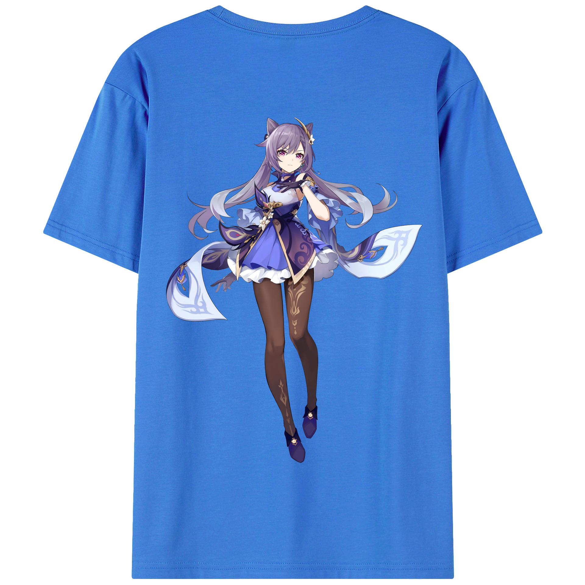げんし神 刻晴 こくせい genshin Kokusei 綿100％半袖Tシャツ（背面プリント）
