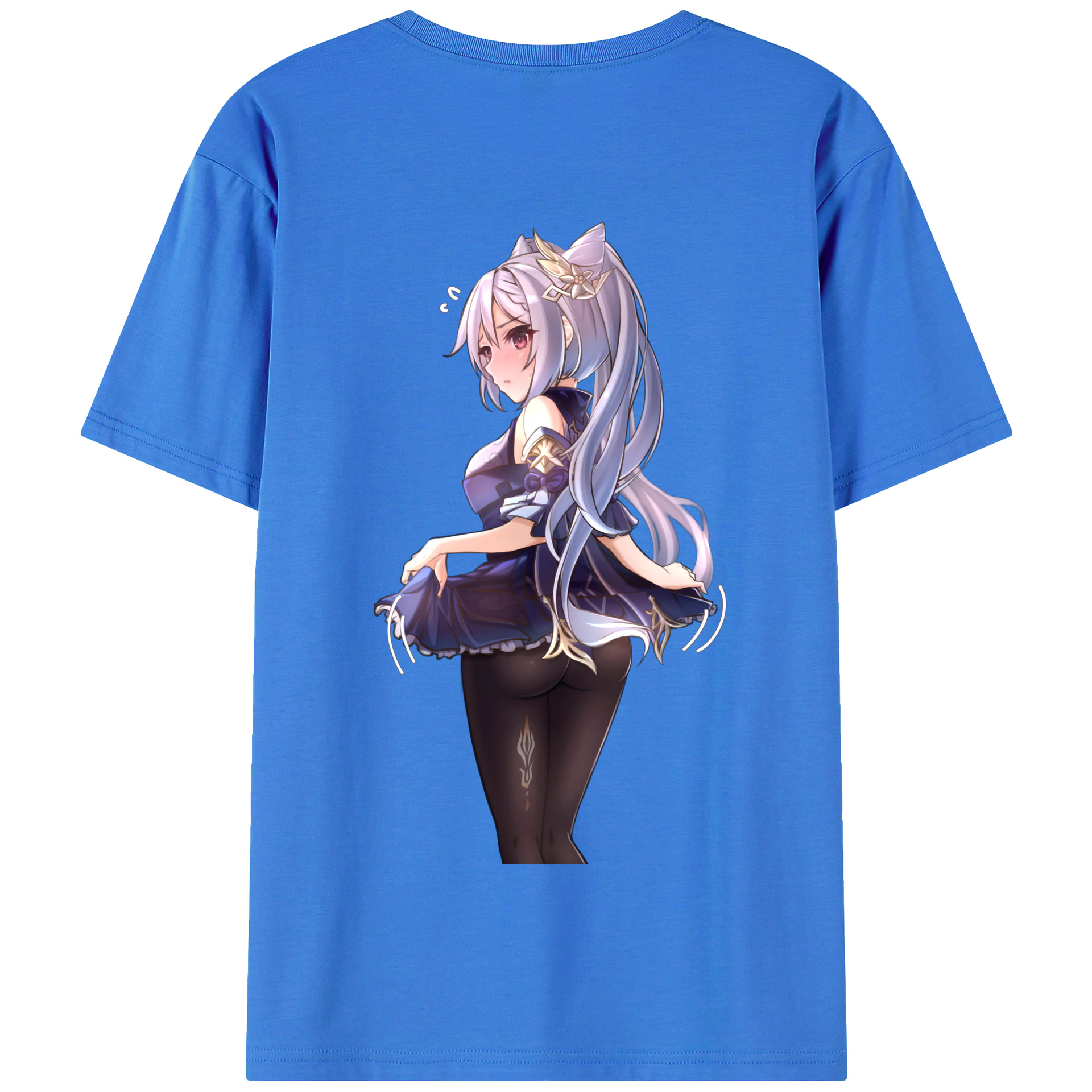 げんし神 刻晴 こくせい genshin Kokusei 綿100％半袖Tシャツ（背面プリント）