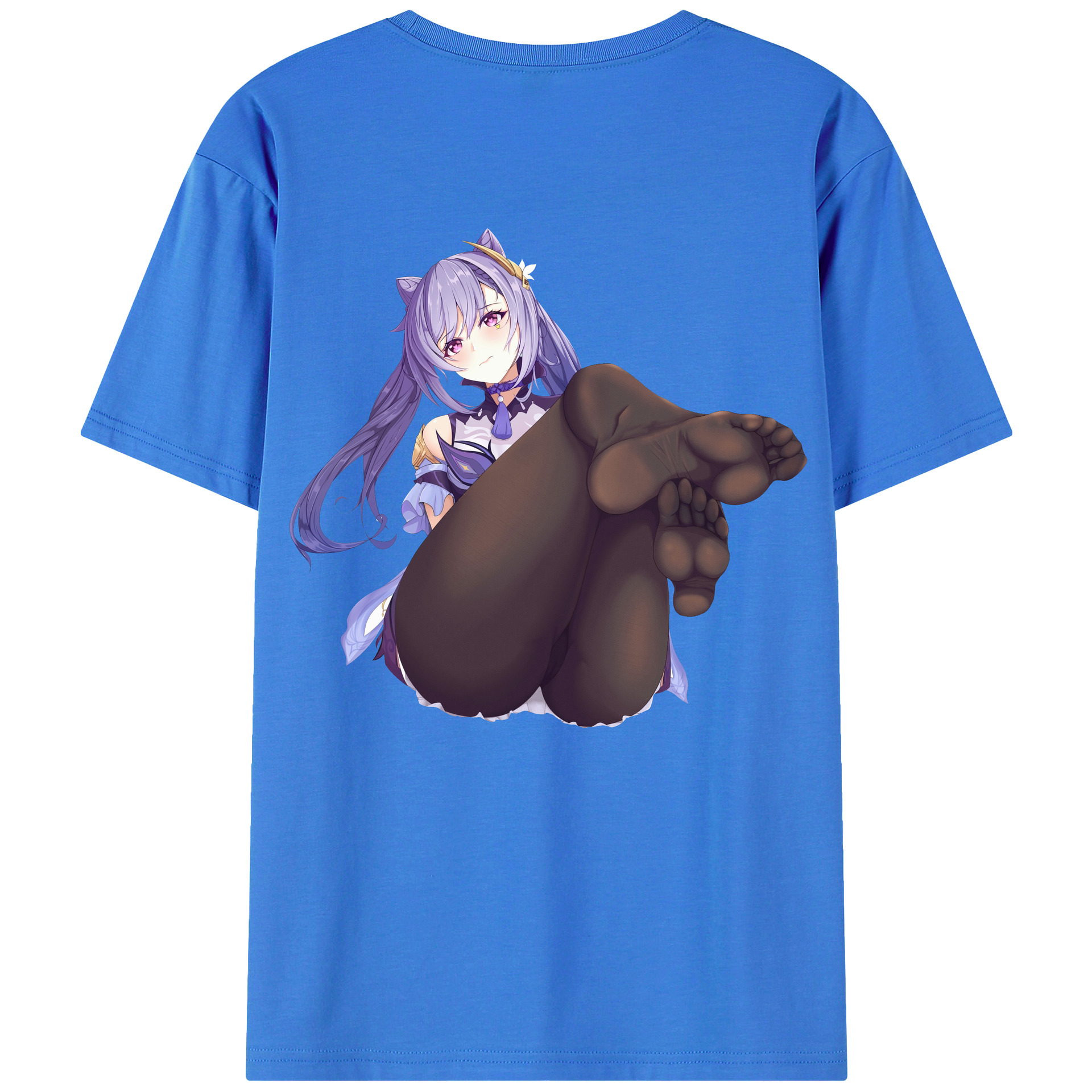 げんし神 刻晴 こくせい genshin Kokusei 綿100％半袖Tシャツ（背面プリント）