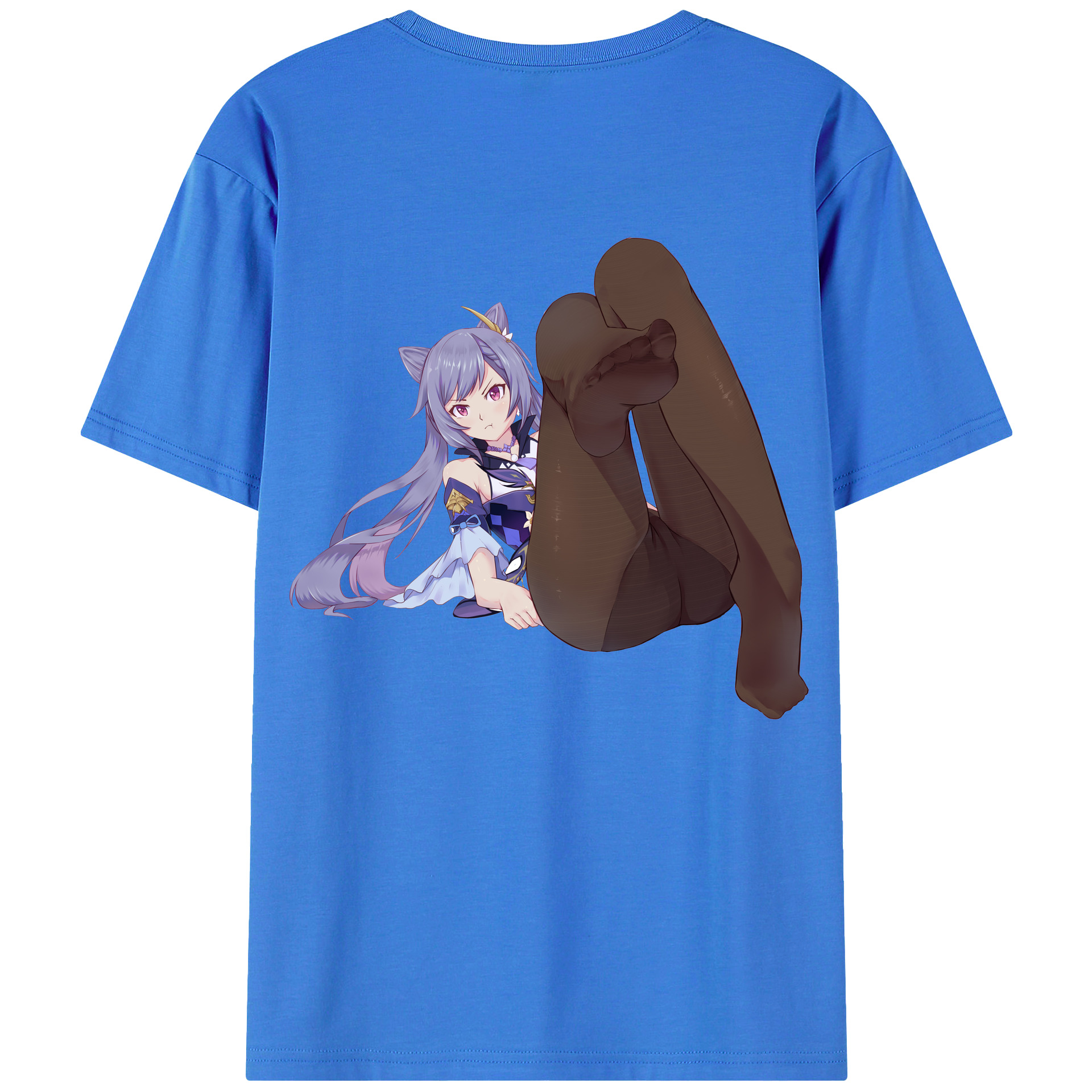 げんし神 刻晴 こくせい genshin Kokusei 綿100％半袖Tシャツ（背面プリント）