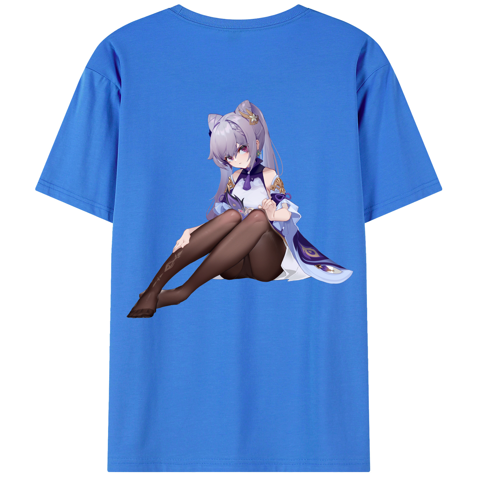 げんし神 刻晴 こくせい genshin Kokusei 綿100％半袖Tシャツ（背面プリント）