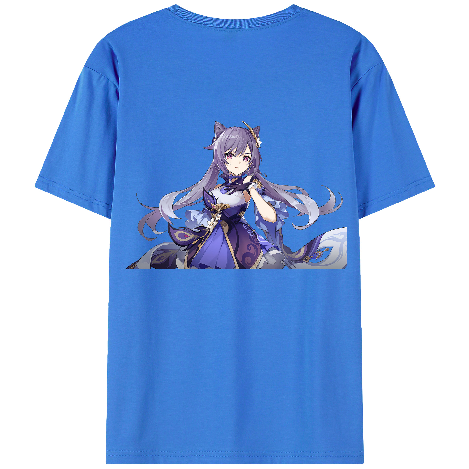 げんし神 刻晴 こくせい genshin Kokusei 綿100％半袖Tシャツ（背面プリント）
