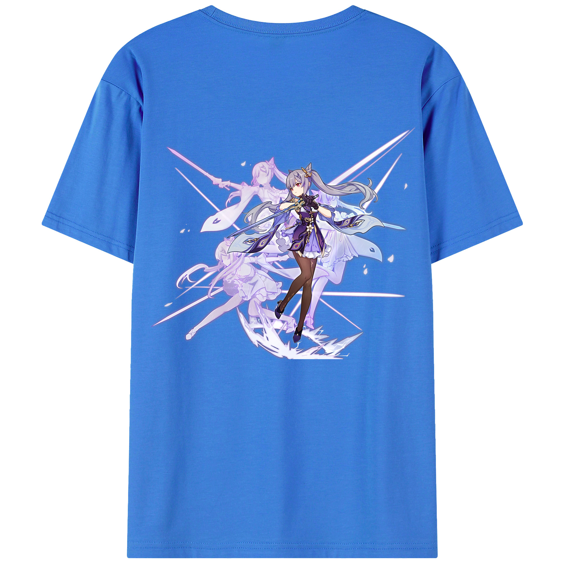 げんし神 刻晴 こくせい genshin Kokusei 綿100％半袖Tシャツ（背面プリント）