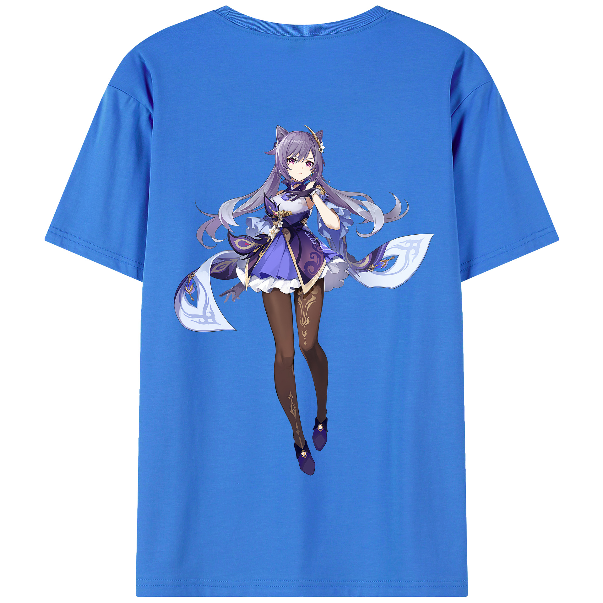 げんし神 刻晴 こくせい genshin Kokusei 綿100％半袖Tシャツ（背面プリント）