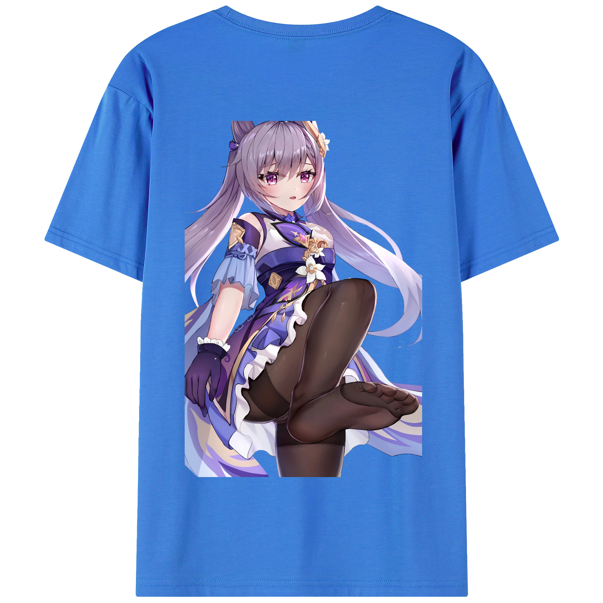 げんし神 刻晴 こくせい genshin Kokusei 綿100％半袖Tシャツ（背面プリント）