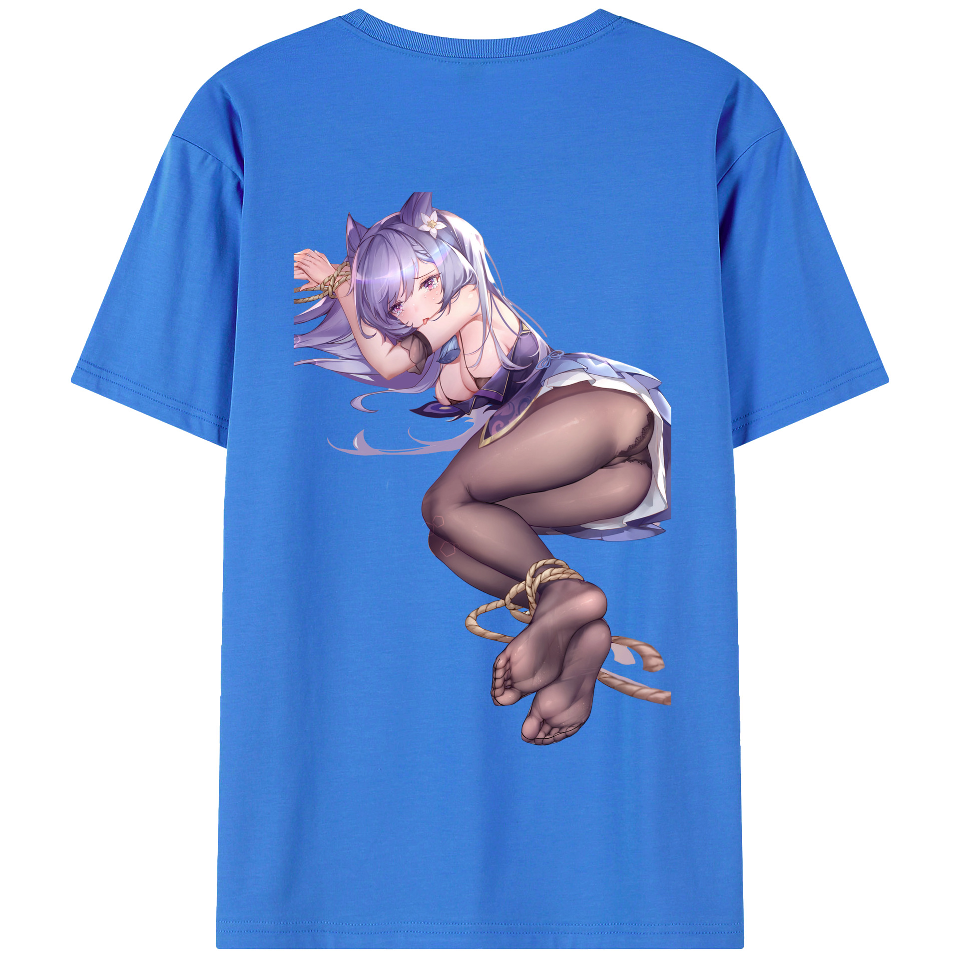げんし神 刻晴 こくせい genshin Kokusei 綿100％半袖Tシャツ（背面プリント）