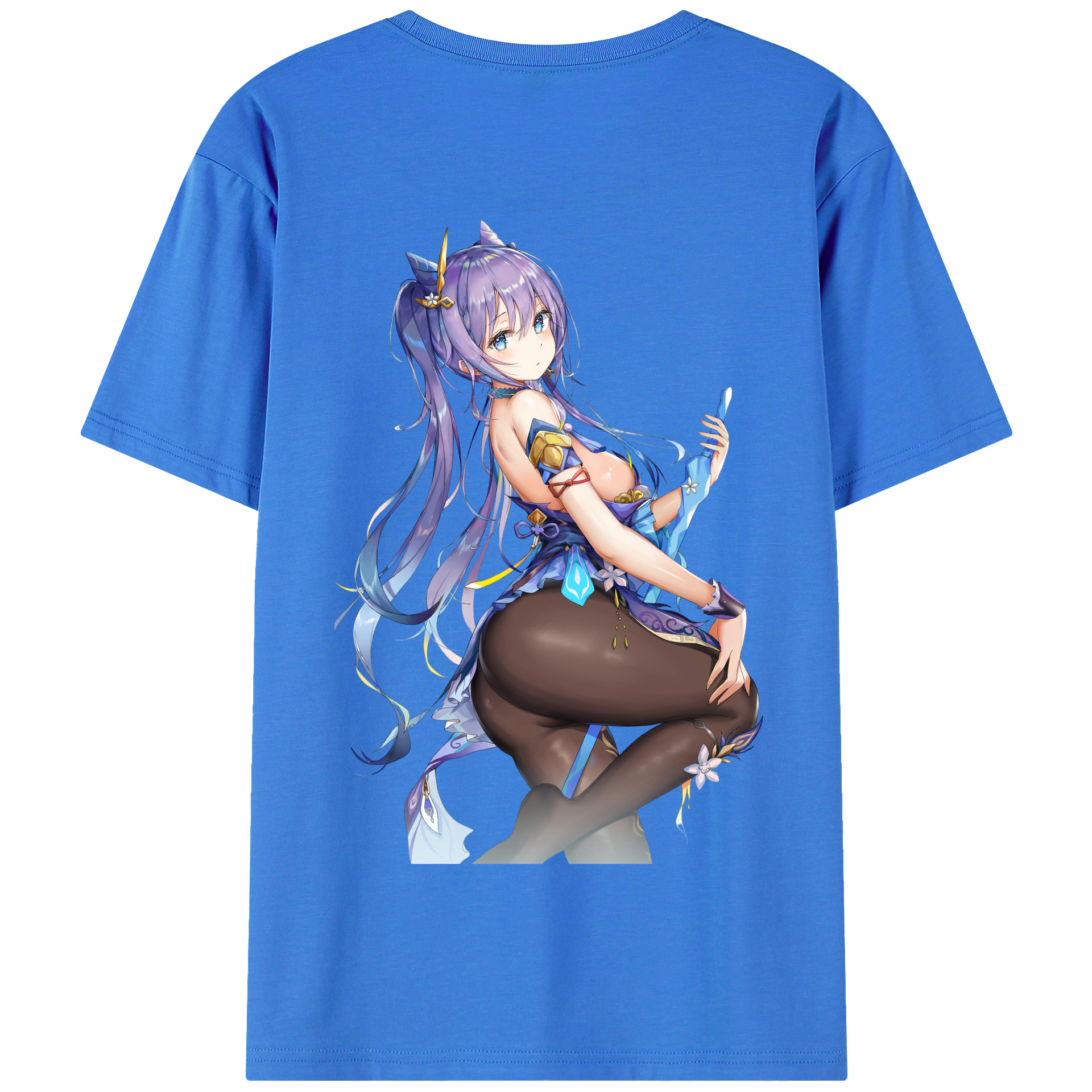 げんし神 刻晴 こくせい genshin Kokusei 綿100％半袖Tシャツ（背面プリント）