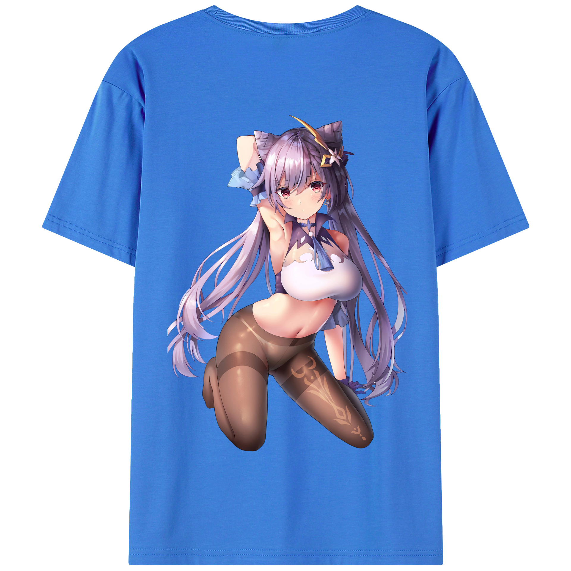 げんし神 刻晴 こくせい genshin Kokusei 綿100％半袖Tシャツ（背面プリント）