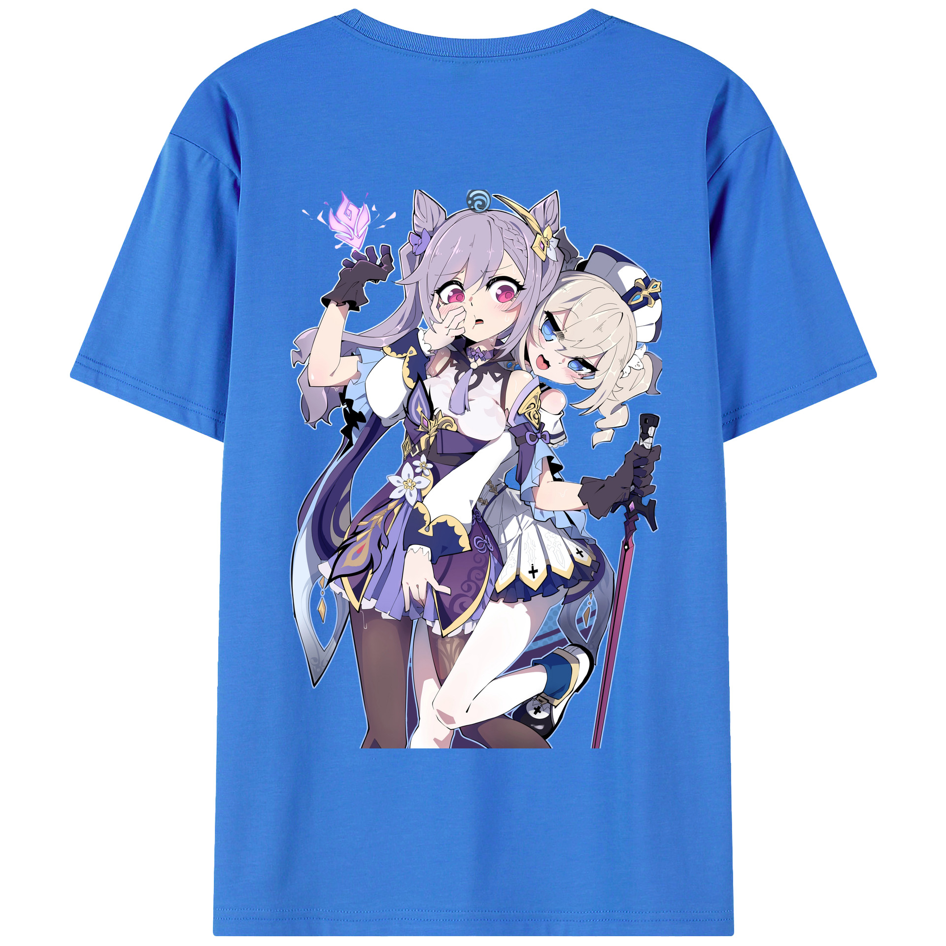 げんし神 刻晴 こくせい genshin Kokusei 綿100％半袖Tシャツ（背面プリント）