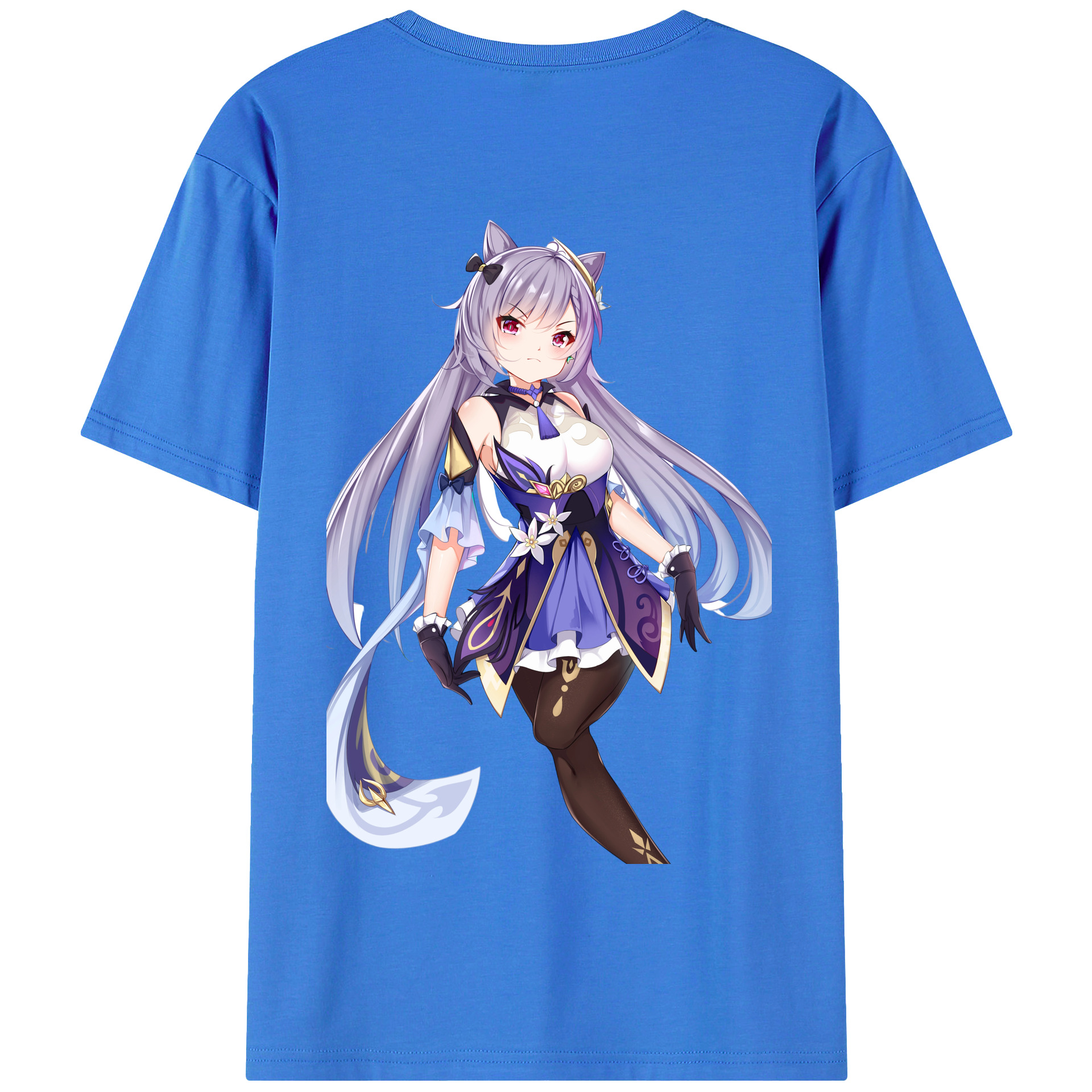 げんし神 刻晴 こくせい genshin Kokusei 綿100％半袖Tシャツ（背面プリント）
