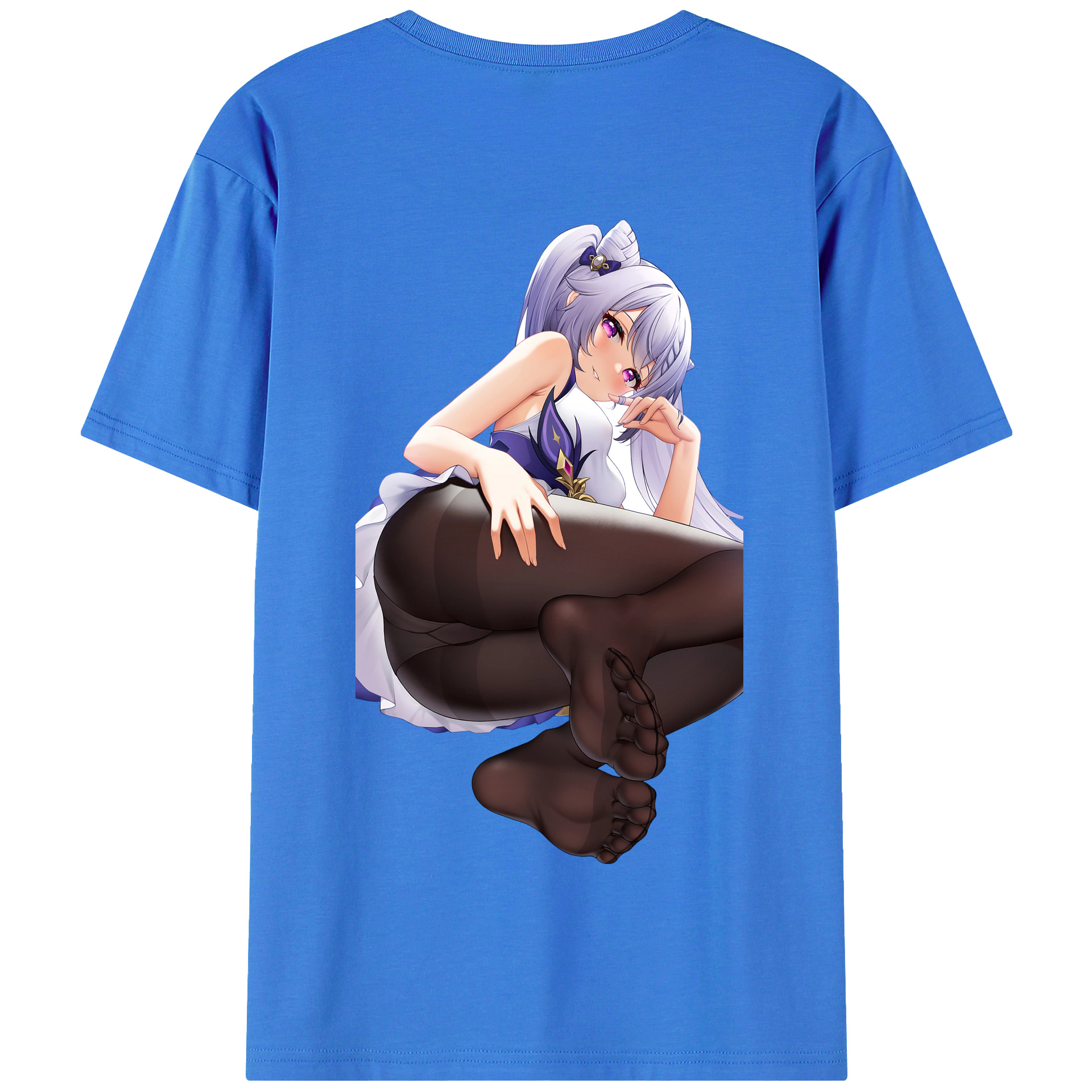げんし神 刻晴 こくせい genshin Kokusei 綿100％半袖Tシャツ（背面プリント）