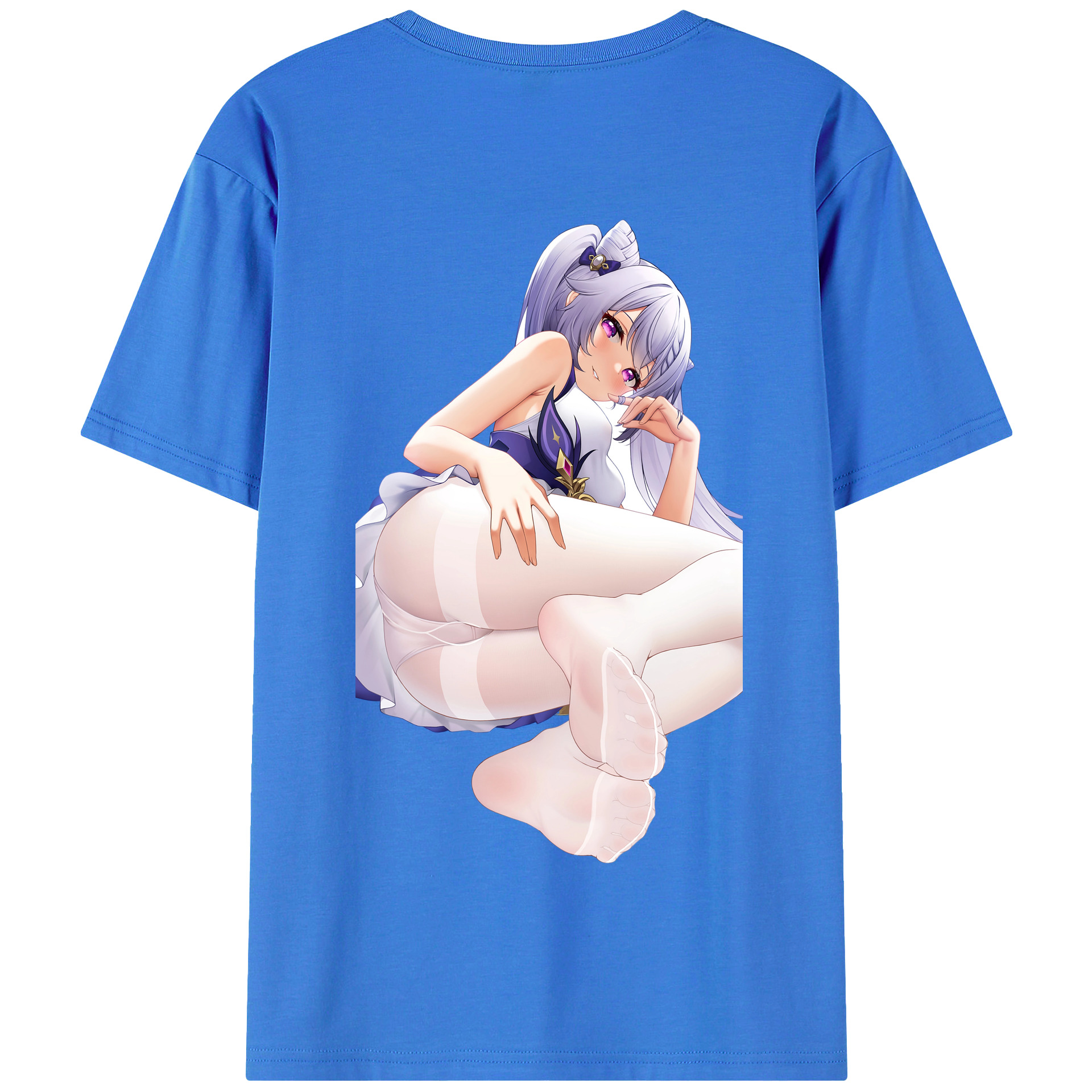 げんし神 刻晴 こくせい genshin Kokusei 綿100％半袖Tシャツ（背面プリント）