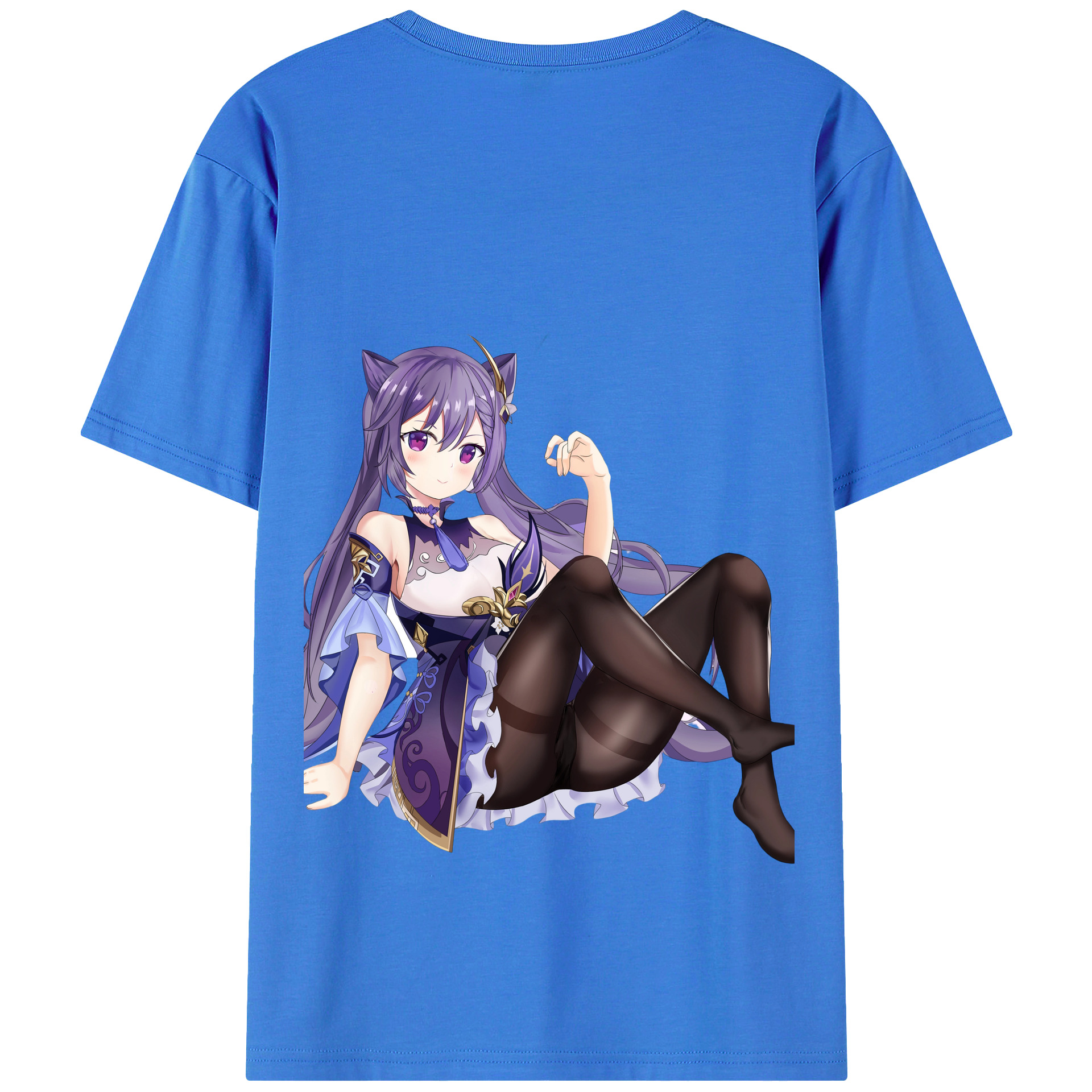 げんし神 刻晴 こくせい genshin Kokusei 綿100％半袖Tシャツ（背面プリント）