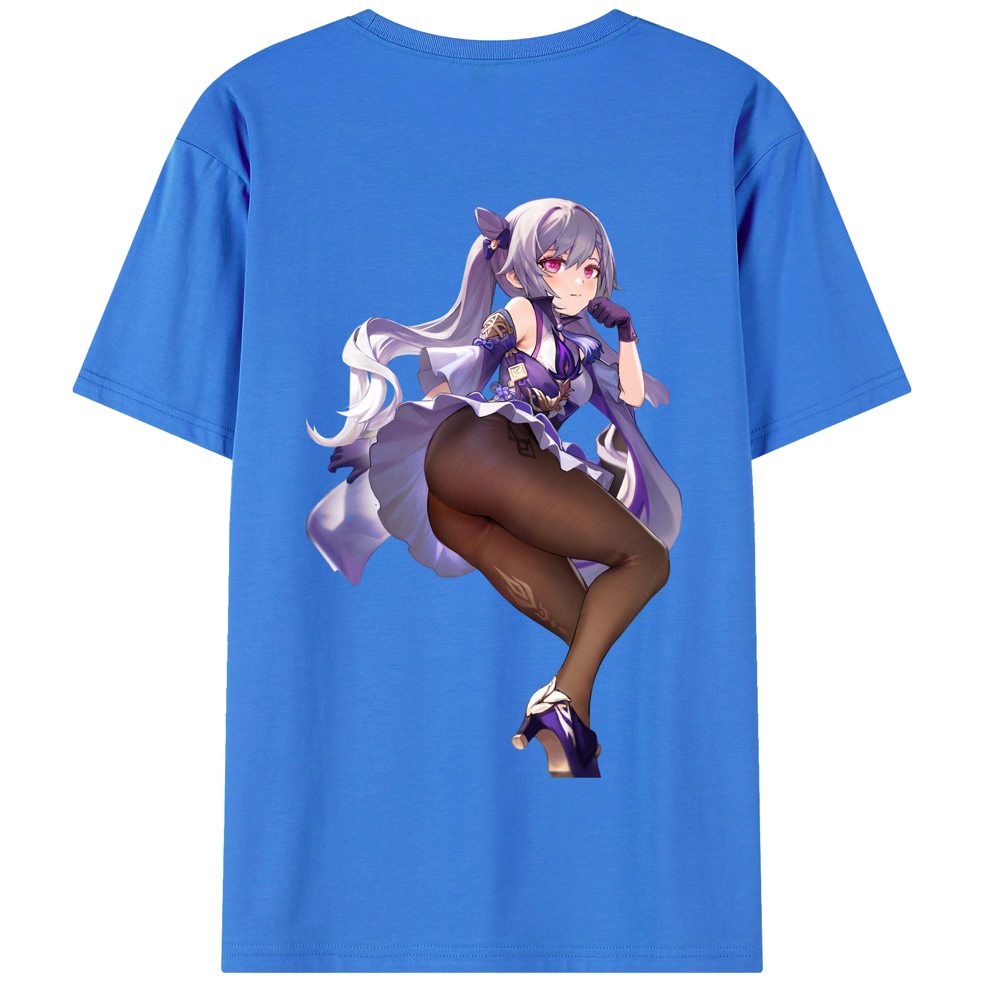 げんし神 刻晴 こくせい genshin Kokusei 綿100％半袖Tシャツ（背面プリント）