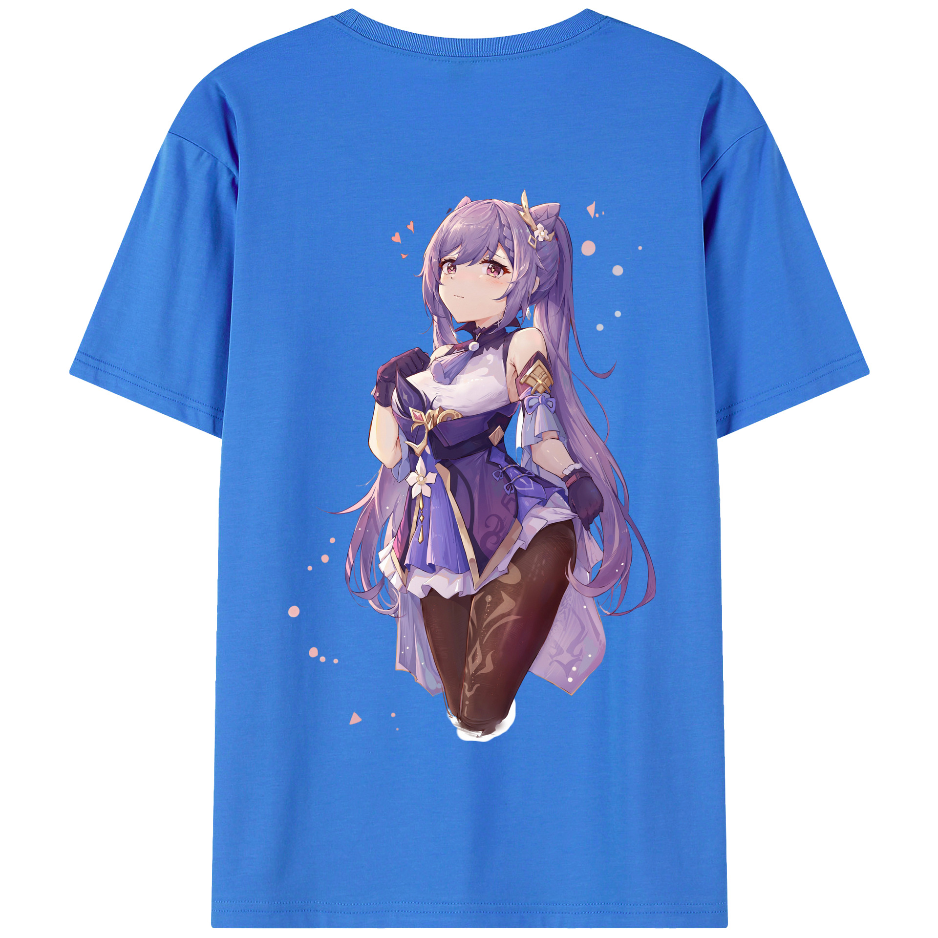 げんし神 刻晴 こくせい genshin Kokusei 綿100％半袖Tシャツ（背面プリント）