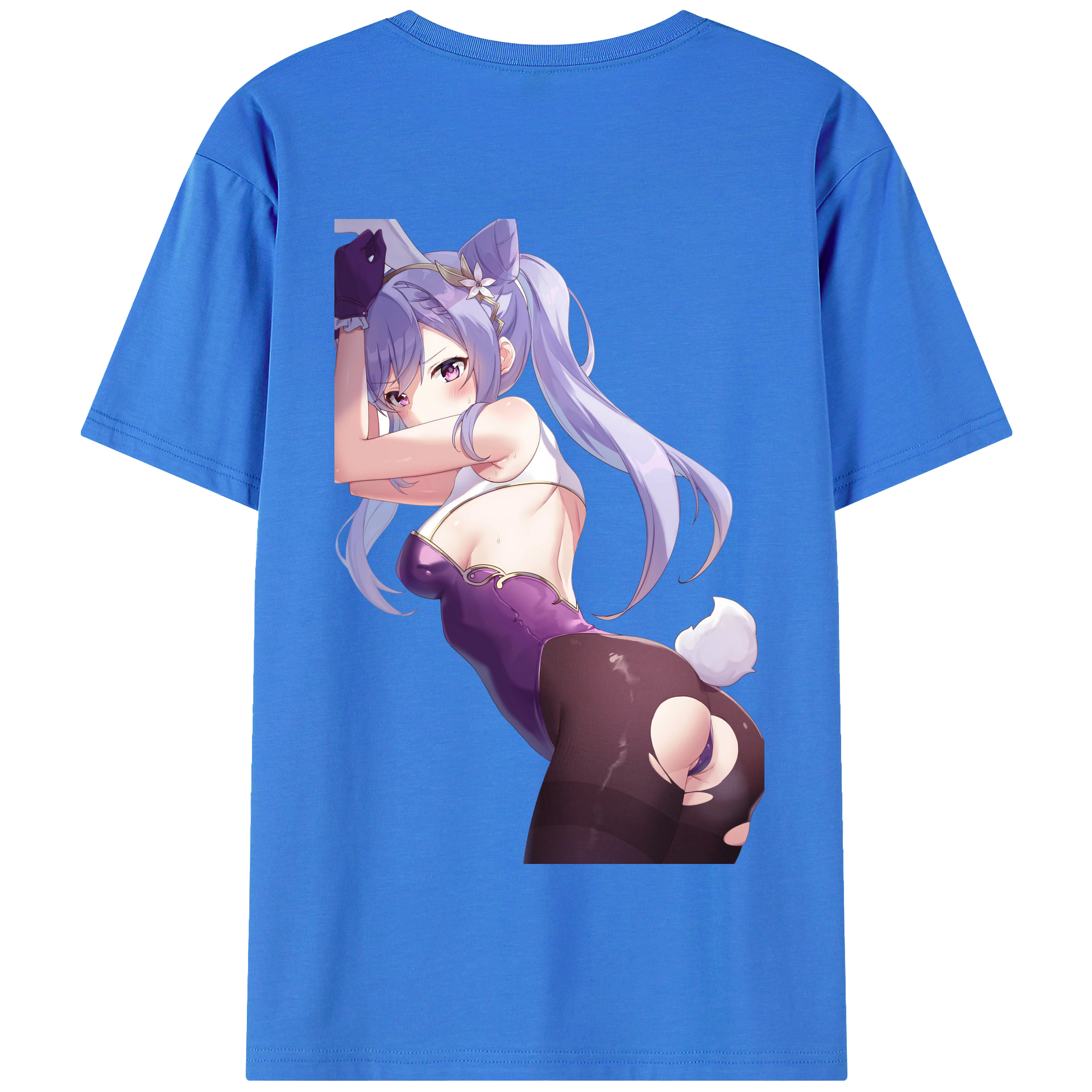 げんし神 刻晴 こくせい genshin Kokusei 綿100％半袖Tシャツ（背面プリント）
