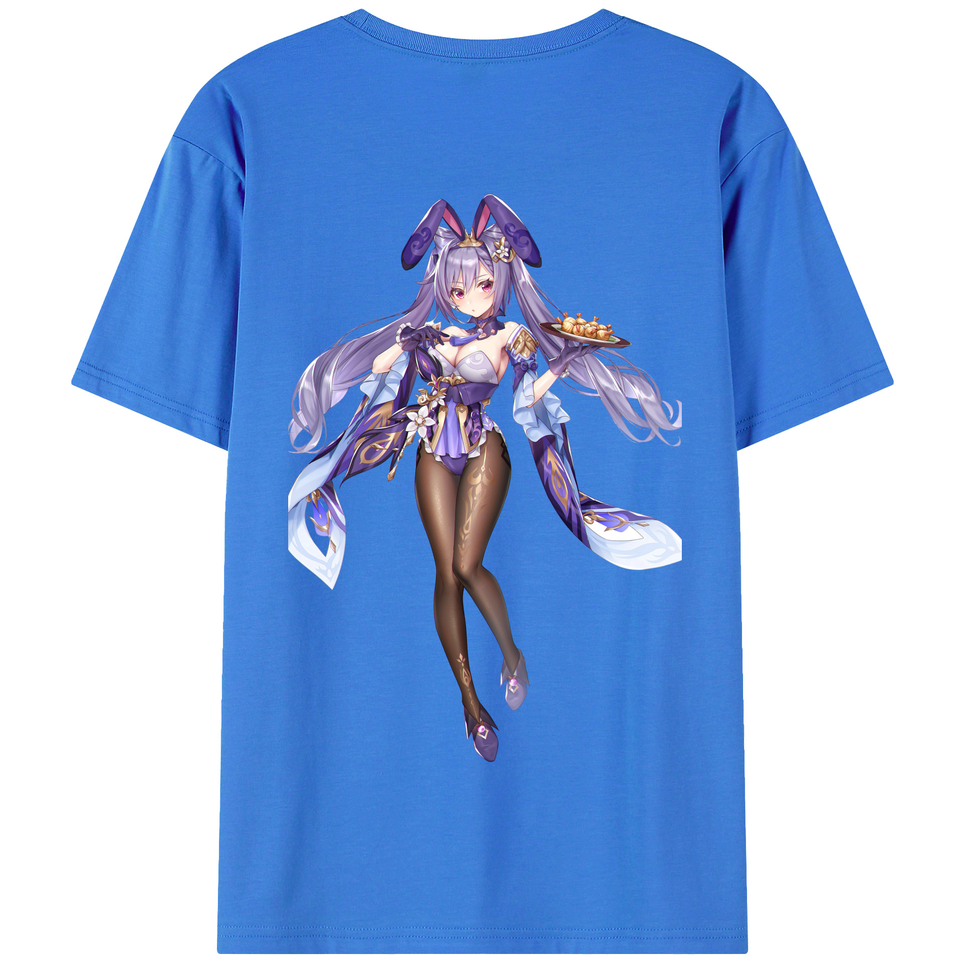 げんし神 刻晴 こくせい genshin Kokusei 綿100％半袖Tシャツ（背面プリント）