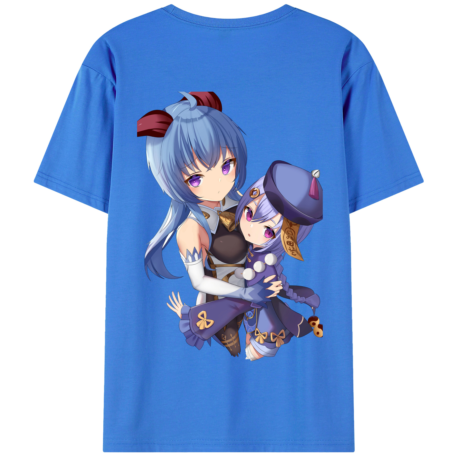 げんし神 甘雨 かんう genshin Ganyu 綿100％半袖Tシャツ（背面プリント）