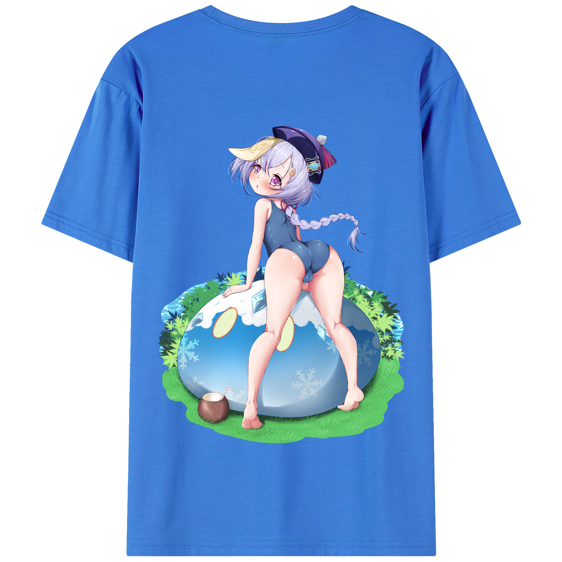 げんし神 七七 なな  genshin Nana 綿100％半袖Tシャツ（背面プリント）