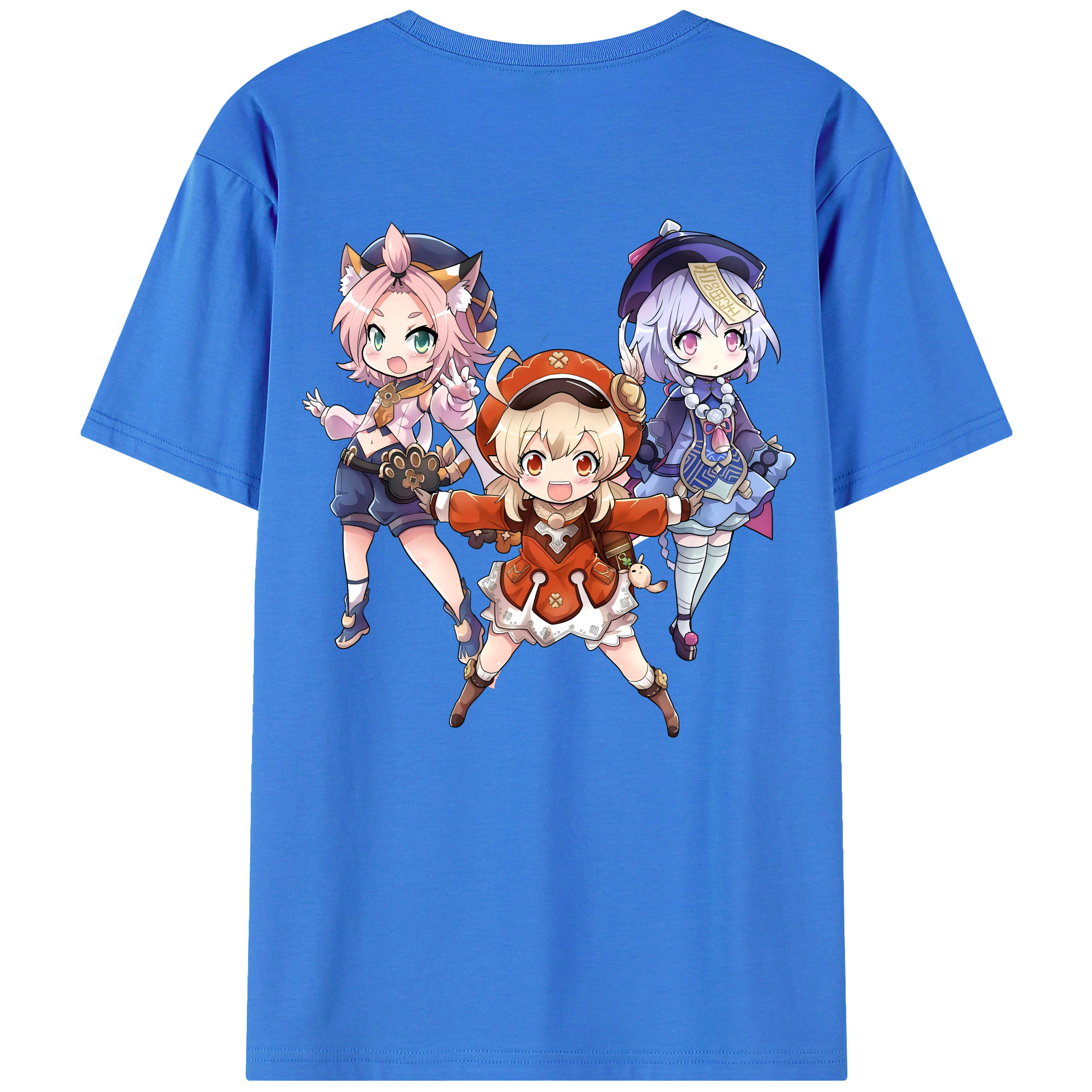 げんし神 七七 なな  genshin Nana 綿100％半袖Tシャツ（背面プリント）