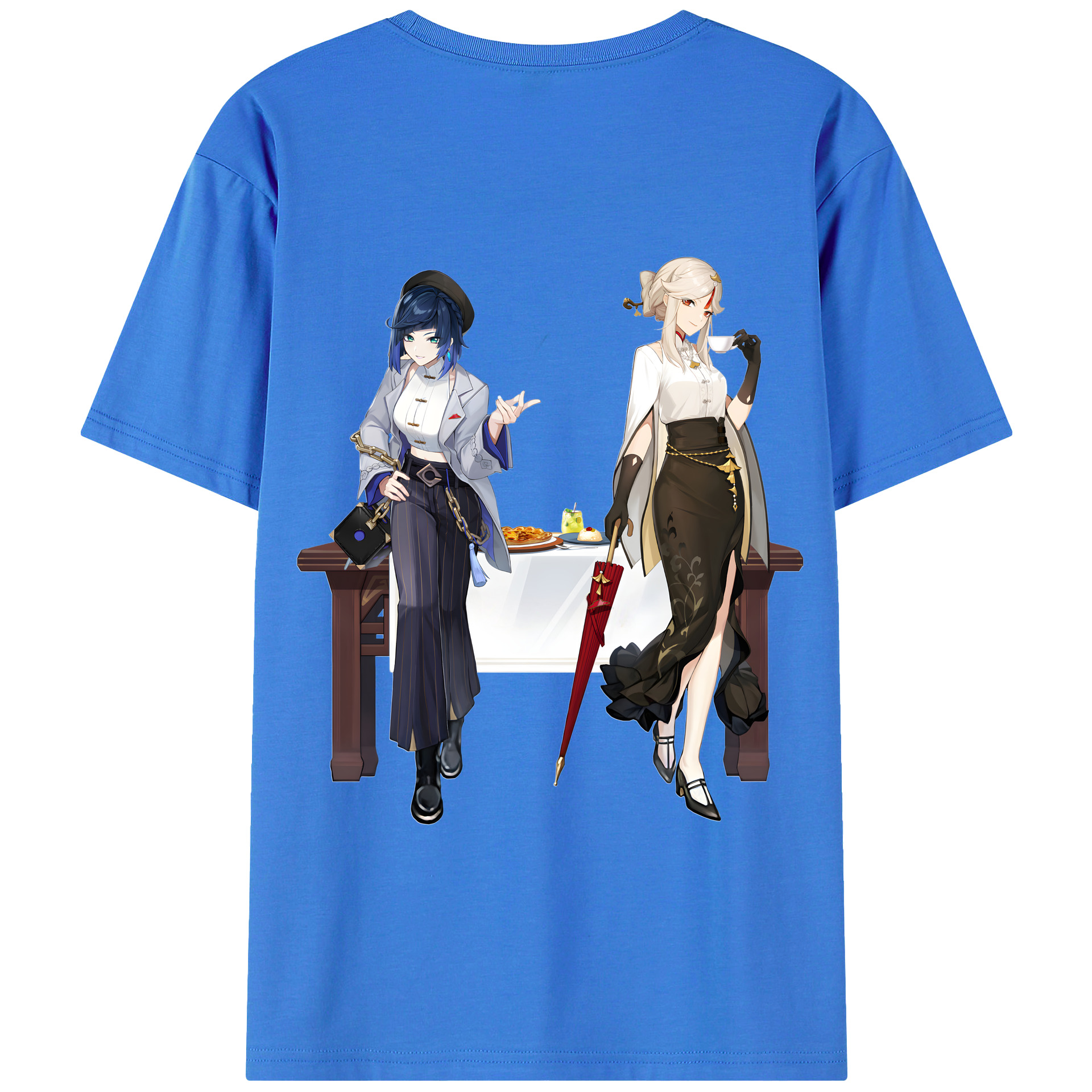 げんし神 夜兰 やらん genshin Yaran 綿100％半袖Tシャツ（背面プリント）