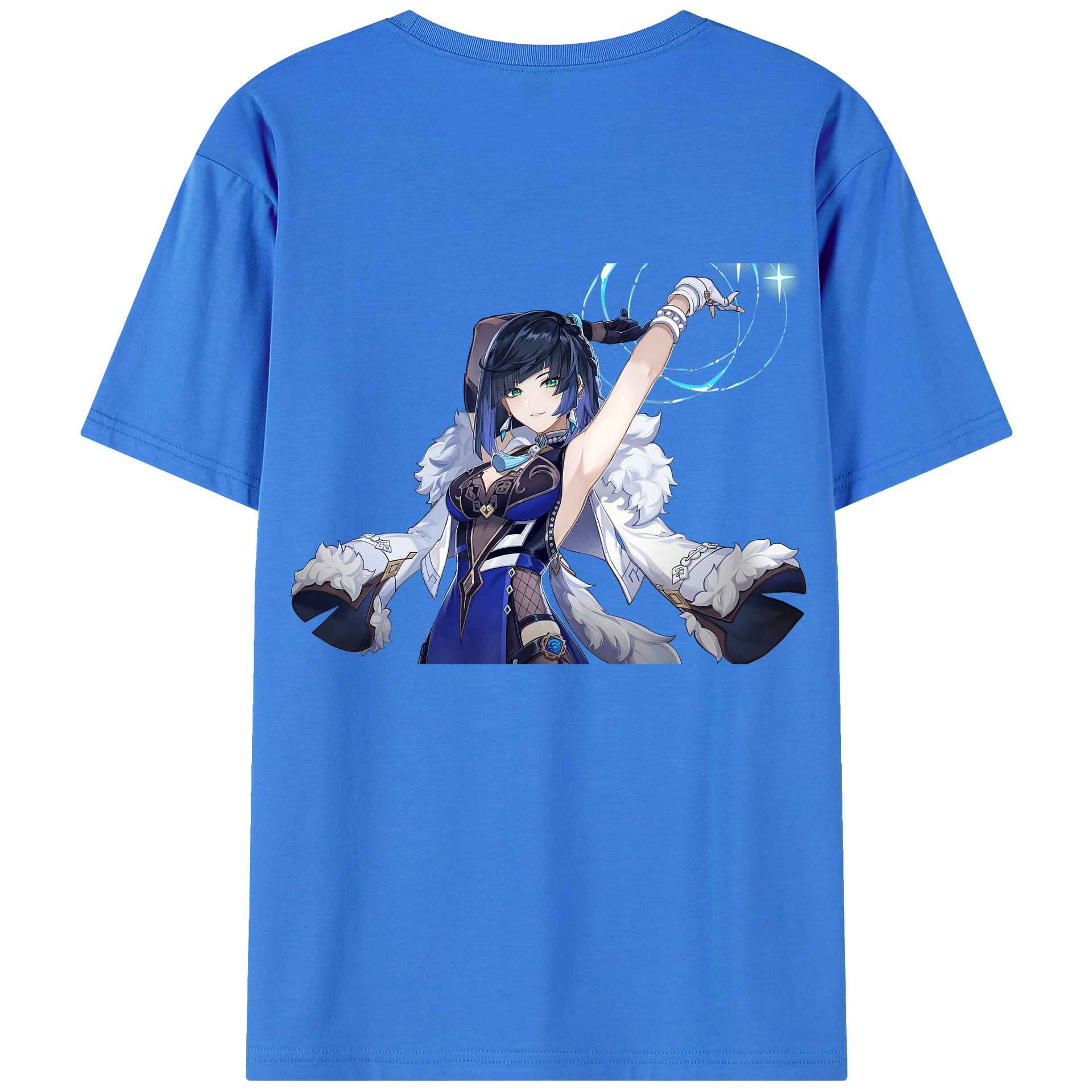 げんし神 夜兰 やらん genshin Yaran 綿100％半袖Tシャツ（背面プリント）