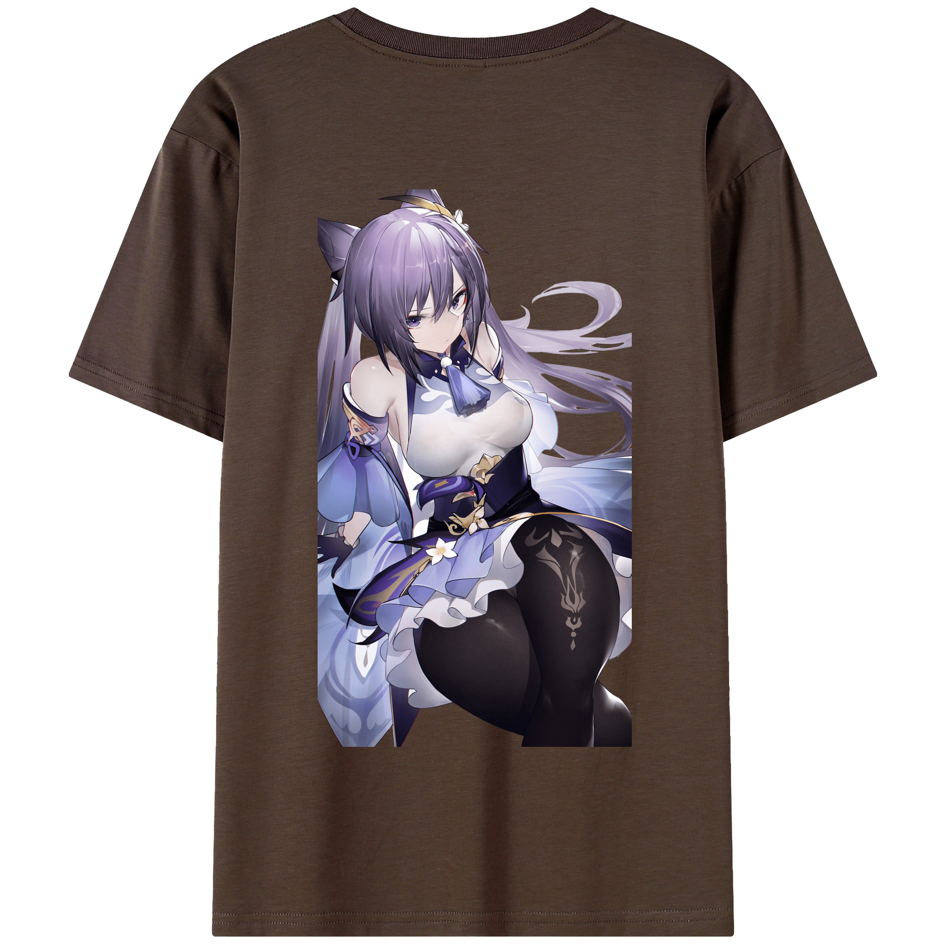 げんし神 刻晴 こくせい genshin Kokusei 綿100％半袖Tシャツ（背面プリント）