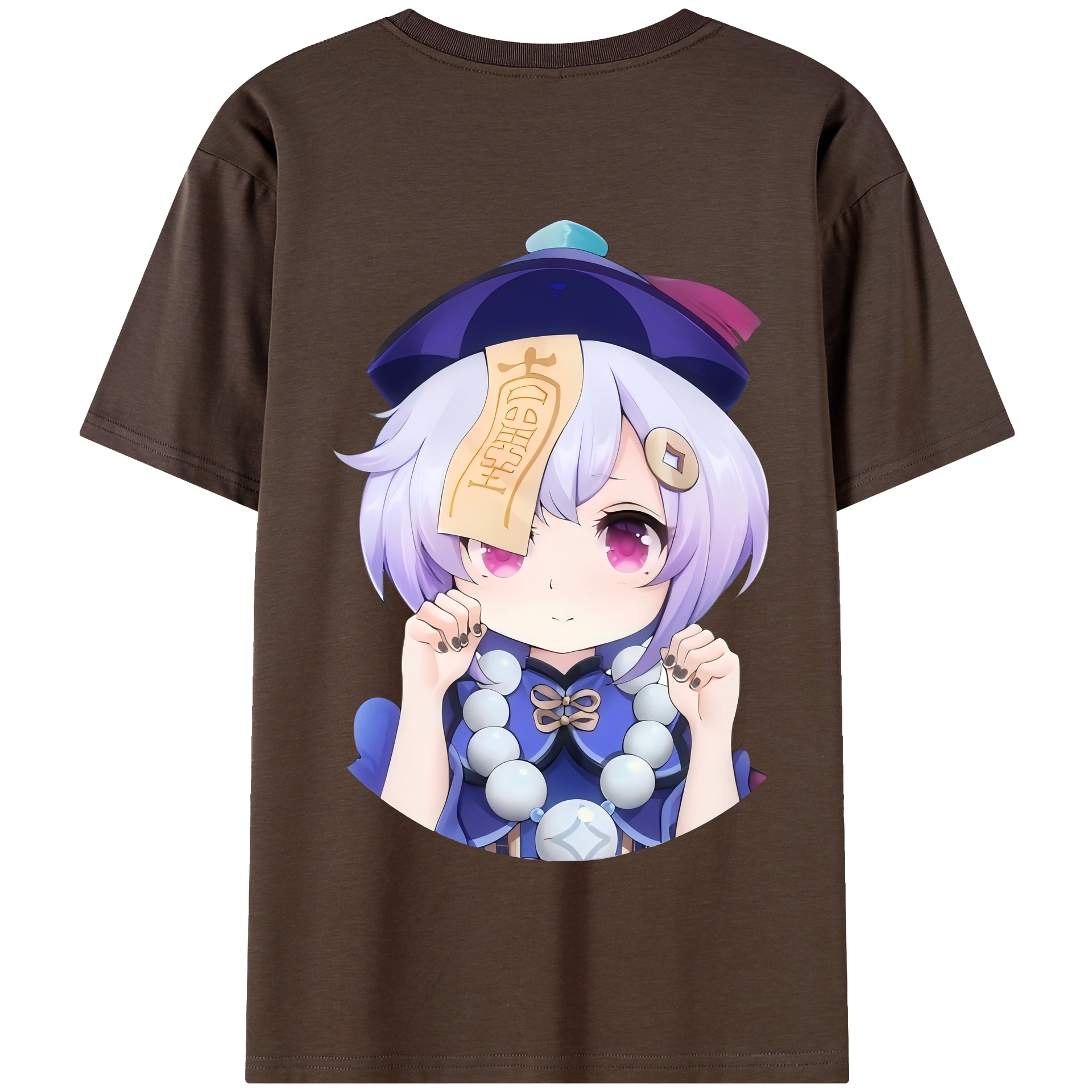 げんし神 七七 なな  genshin Nana 綿100％半袖Tシャツ（背面プリント）