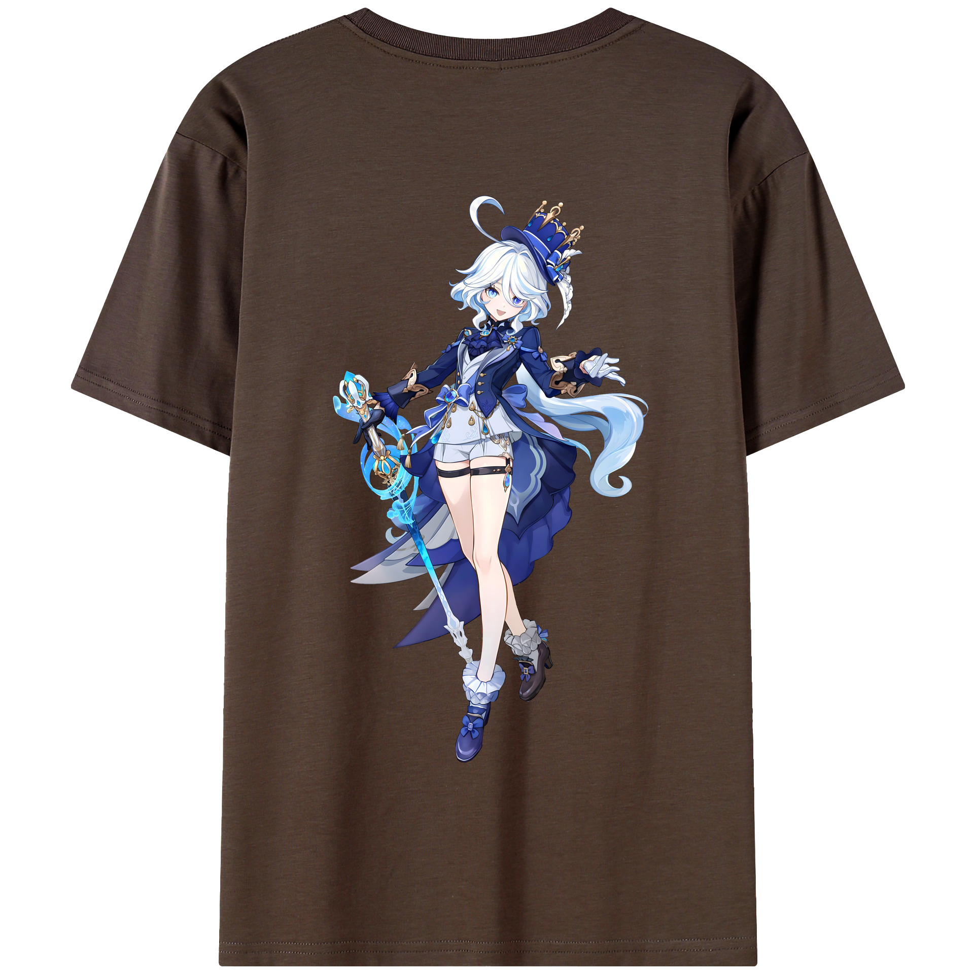 げんし神 フリーナ genshin Furina 綿100％半袖Tシャツ（背面プリント）