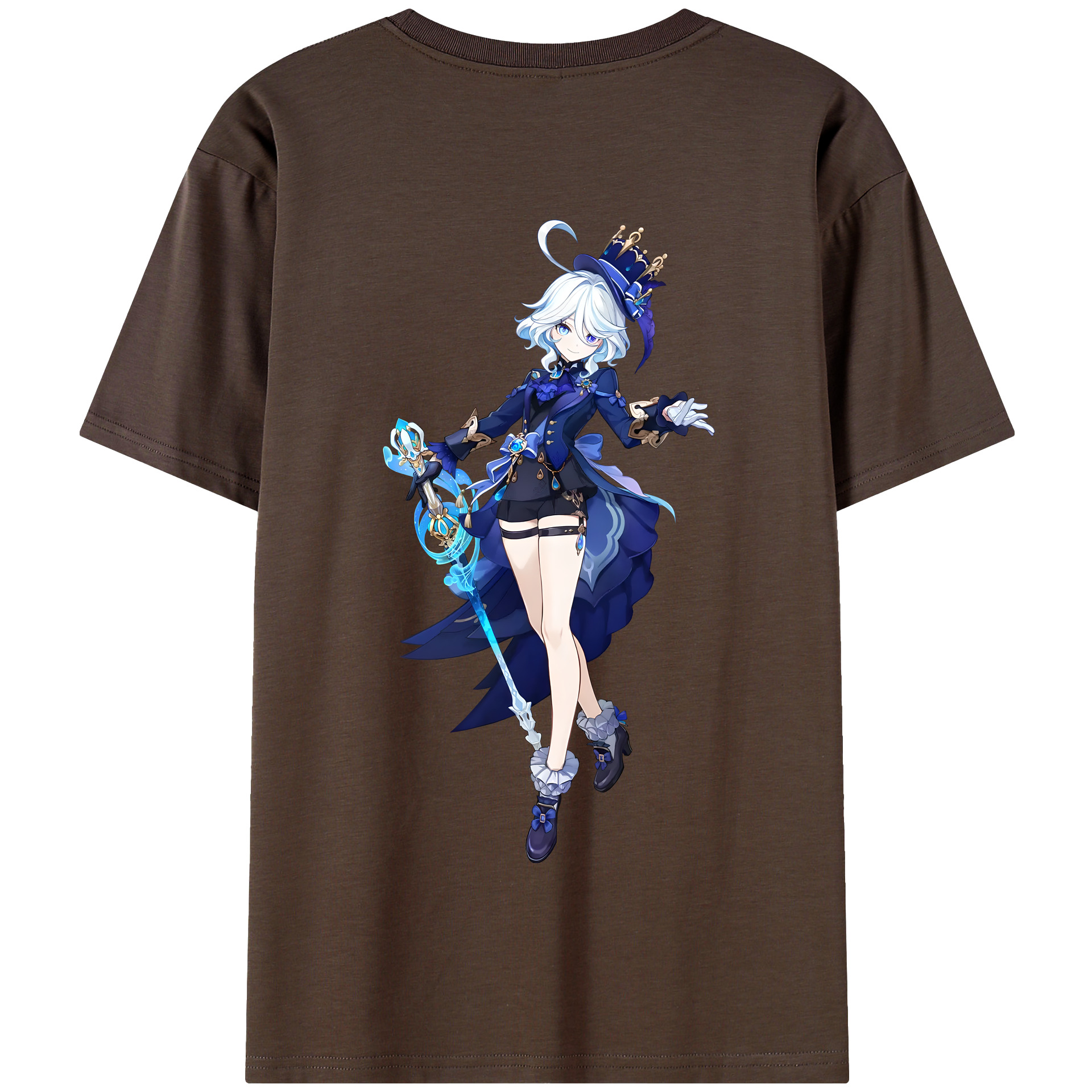 げんし神 フリーナ genshin Furina 綿100％半袖Tシャツ（背面プリント）