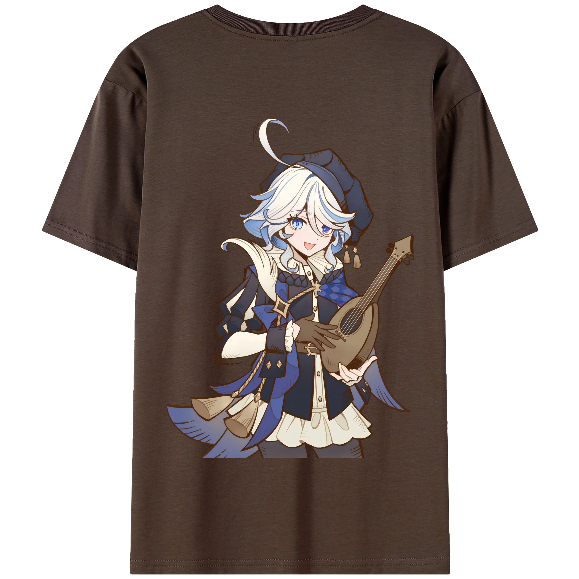 げんし神 フリーナ genshin Furina 綿100％半袖Tシャツ（背面プリント）