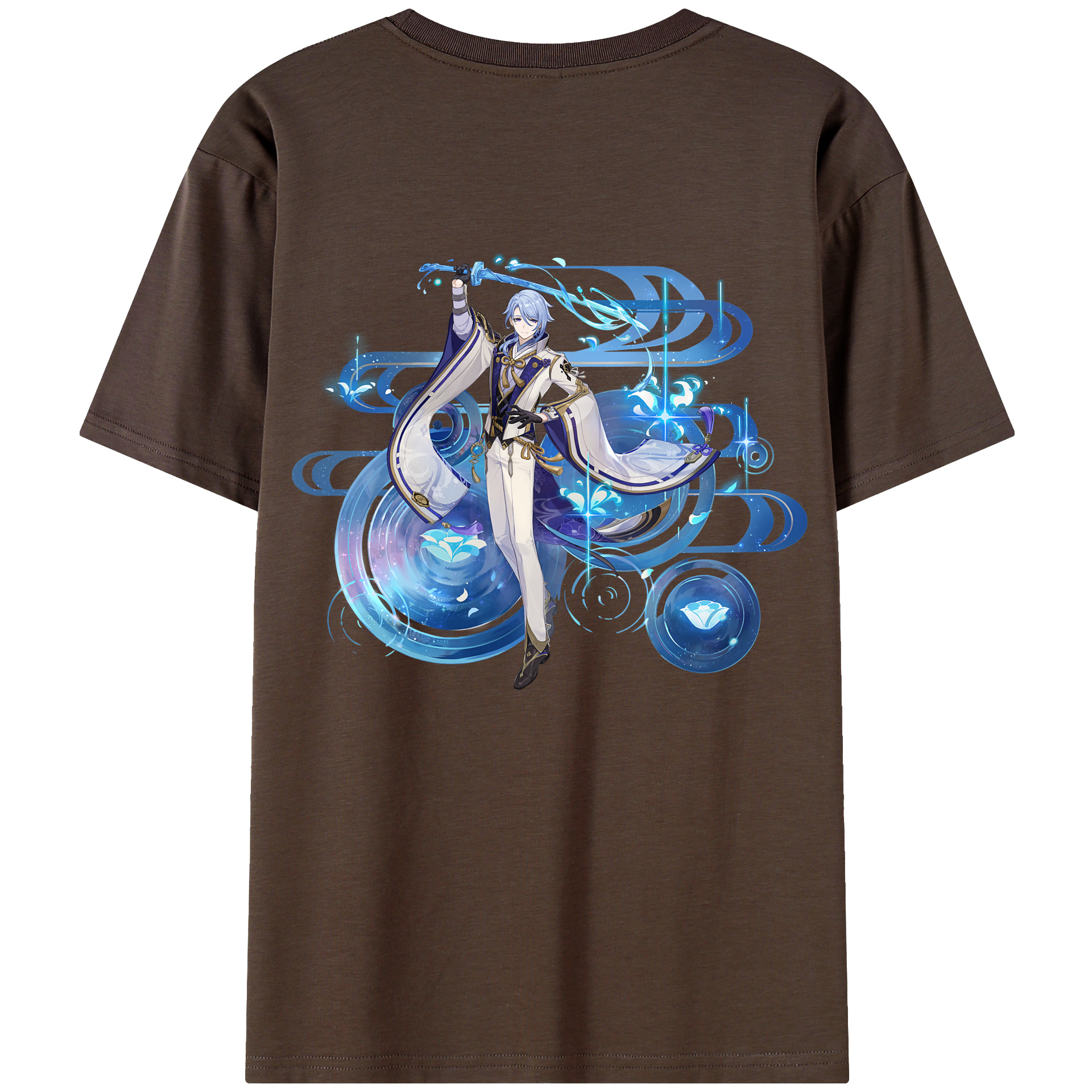 げんし神 神里綾人 かみさとあやと genshin Kamisato Ayato 綿100％半袖Tシャツ（背面プリント）