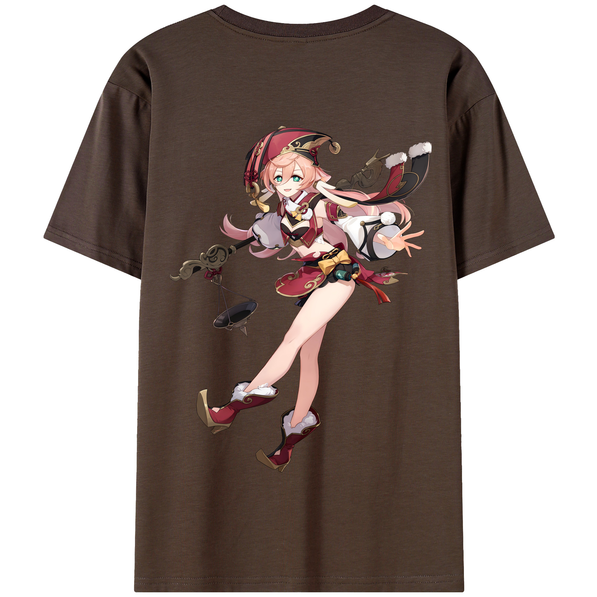 げんし神 ヤンフェイ genshin Yanfei 綿100％半袖Tシャツ（背面プリント）