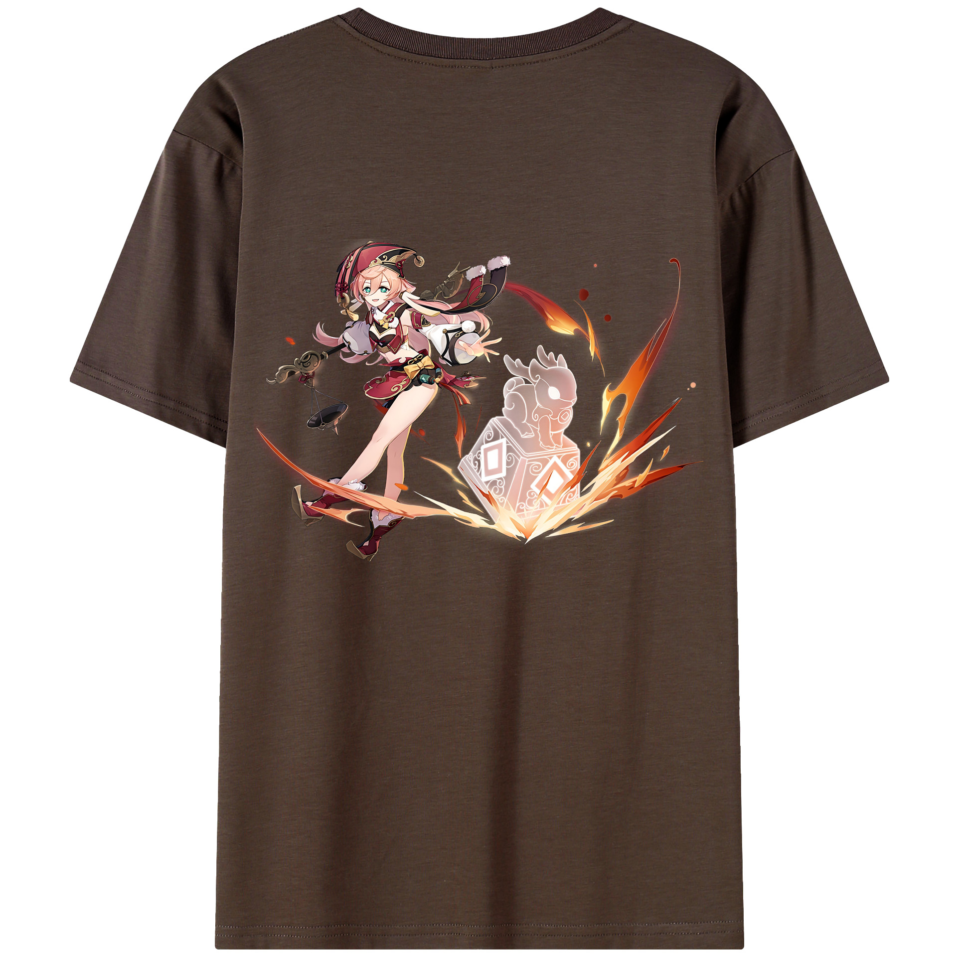 げんし神 ヤンフェイ genshin Yanfei 綿100％半袖Tシャツ（背面プリント）