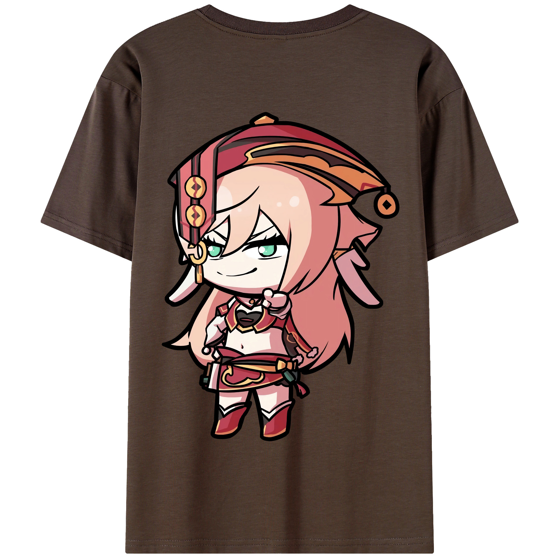 げんし神 ヤンフェイ genshin Yanfei 綿100％半袖Tシャツ（背面プリント）