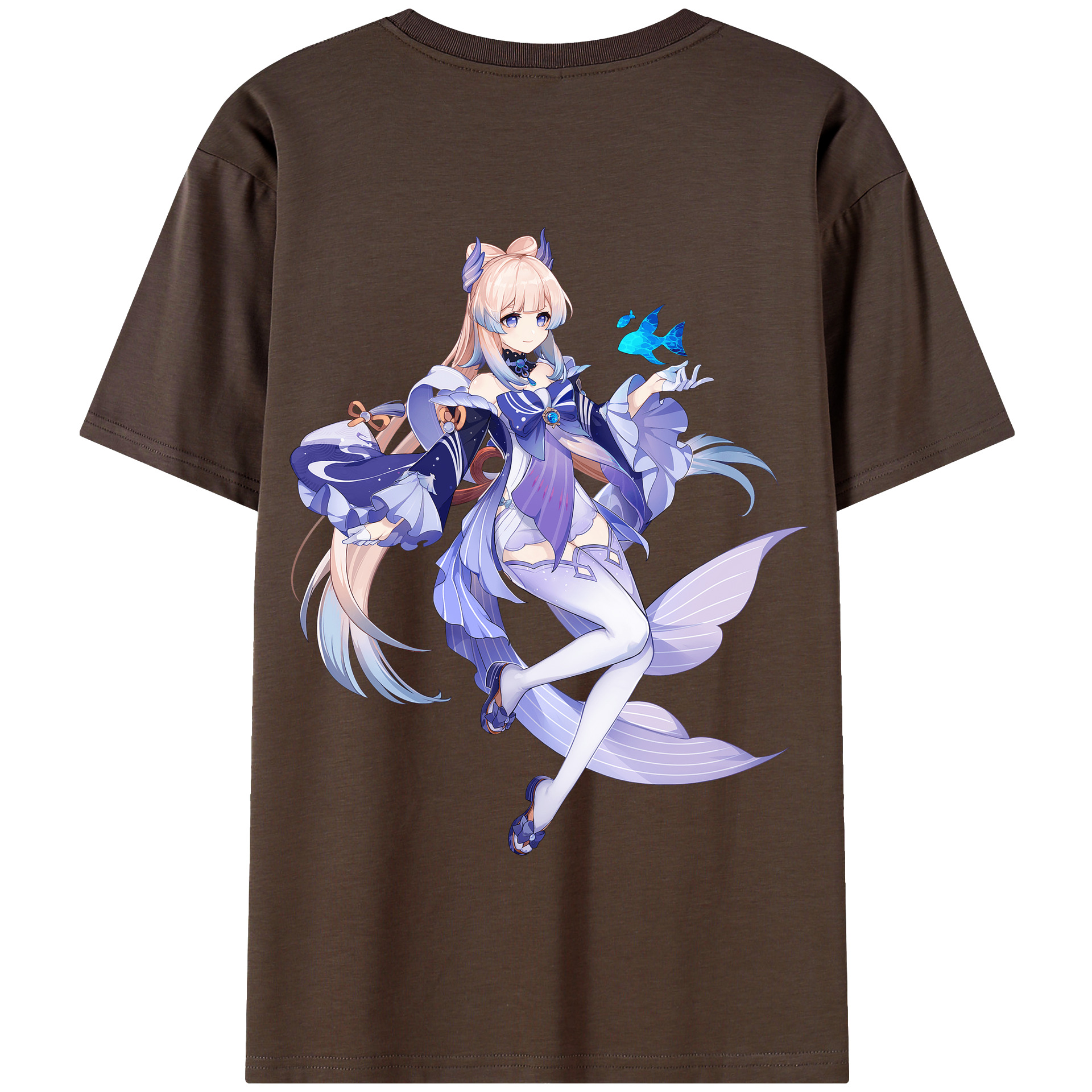 げんし神 珊瑚宮心海 サンゴノミヤ・ココミ genshin Sangonomiya Kokomi 綿100％半袖Tシャツ（背面プリント）