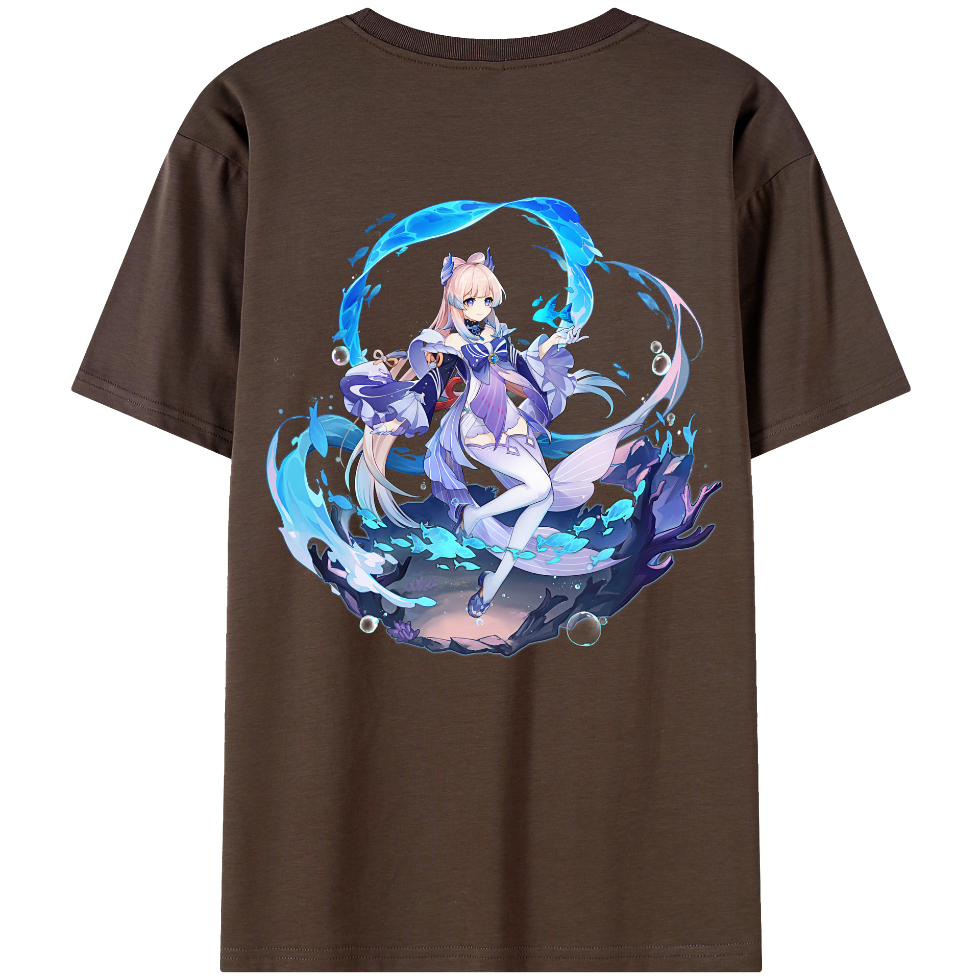 げんし神 珊瑚宮心海 サンゴノミヤ・ココミ genshin Sangonomiya Kokomi 綿100％半袖Tシャツ（背面プリント）